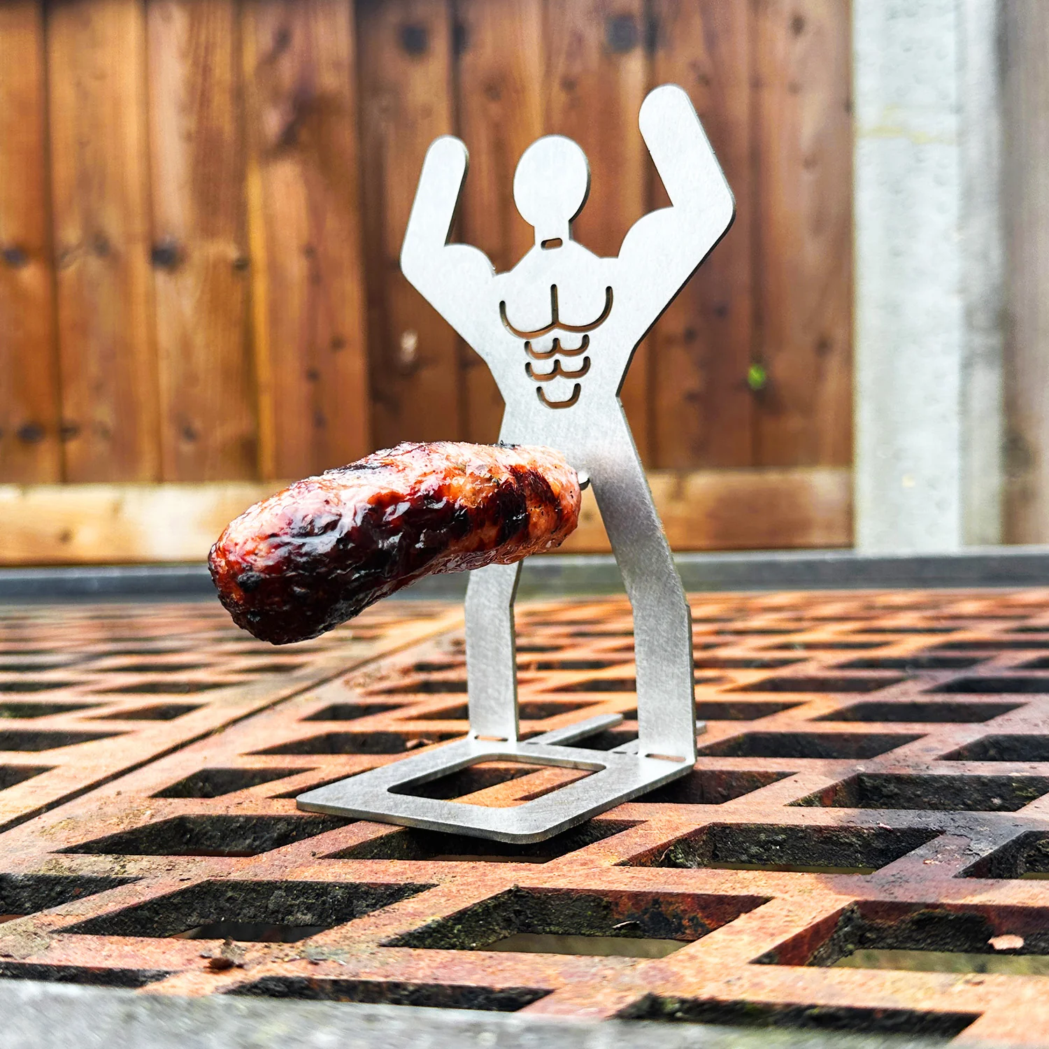 Volcann™ Stainless Steel BBQ Sausage Holder Man (4 Styles Available) - Image 14