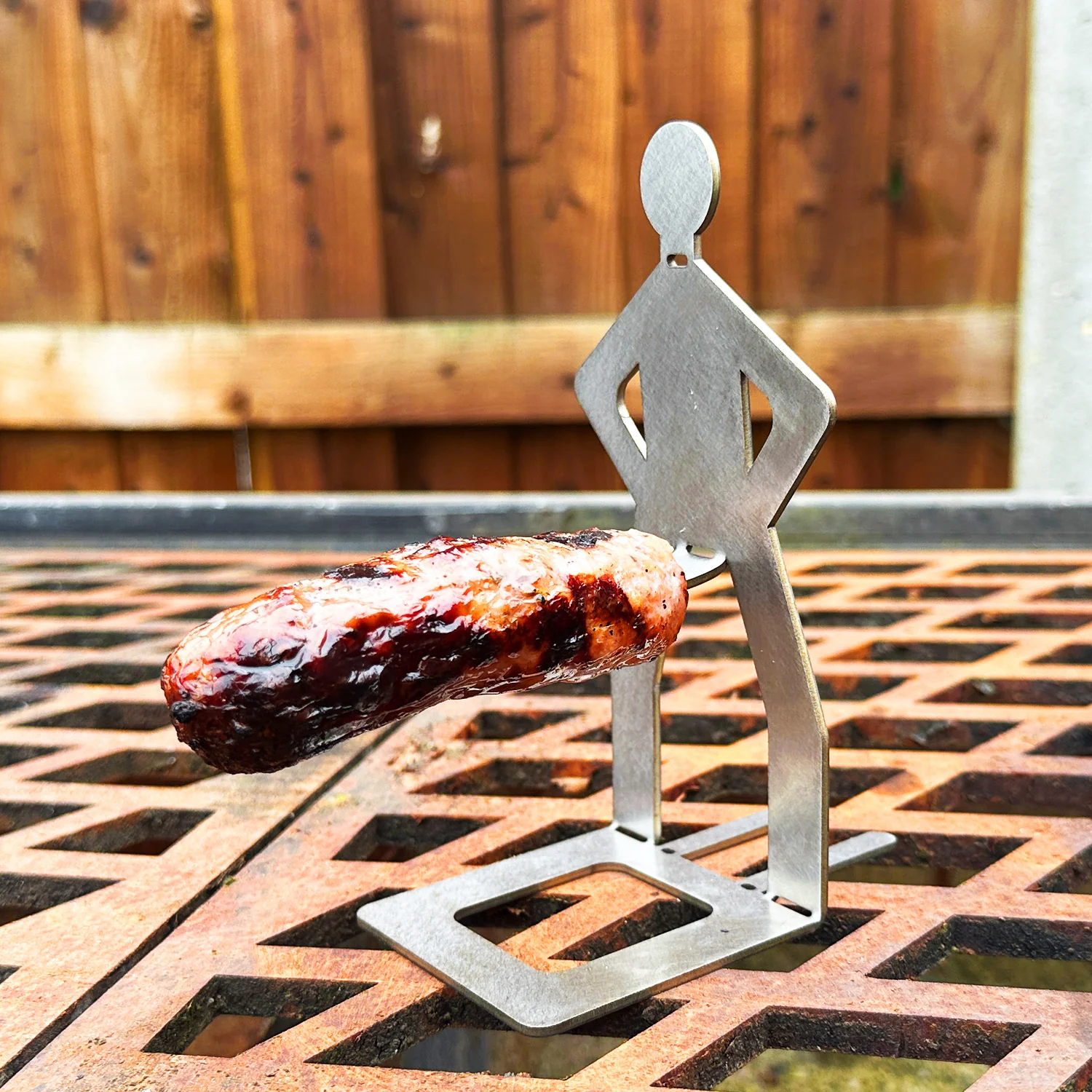 Volcann™ Stainless Steel BBQ Sausage Holder Man (4 Styles Available) - Image 2