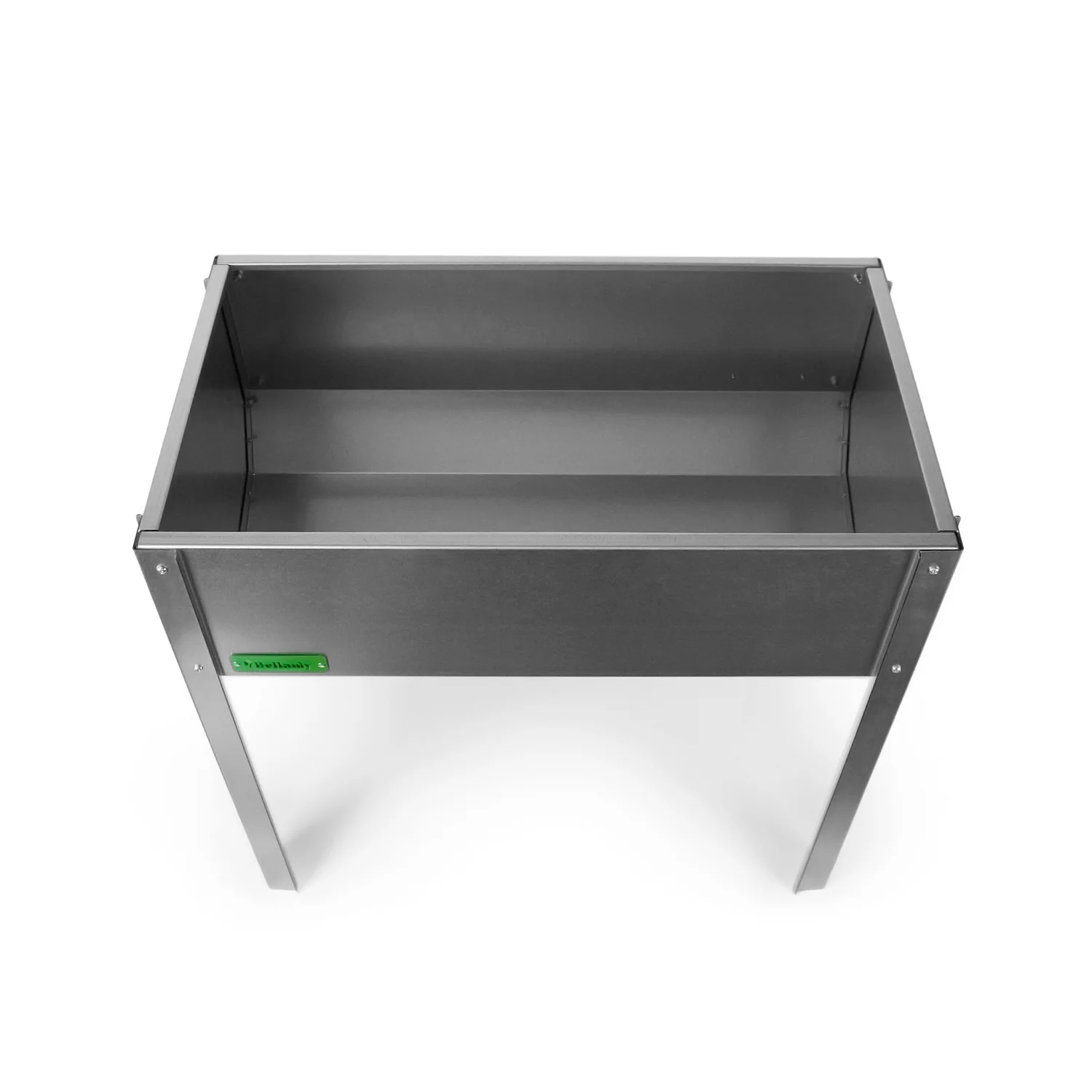 Bellamy Galvanised Steel Trough Standing Planter with Legs (2 Sizes Available) - Image 12