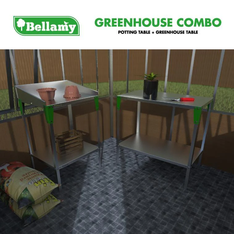 Bellamy Greenhouse Combo - Potting Table + Greenhouse Table - Image 14