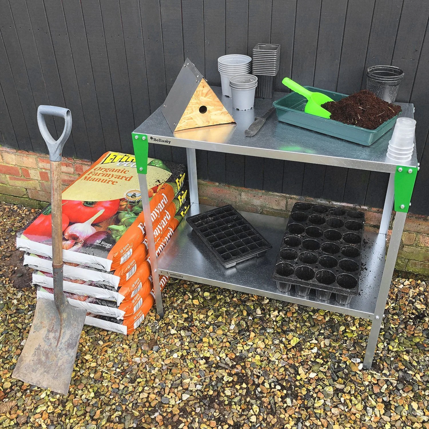 Bellamy Greenhouse Combo - Potting Table + Greenhouse Table - Image 16