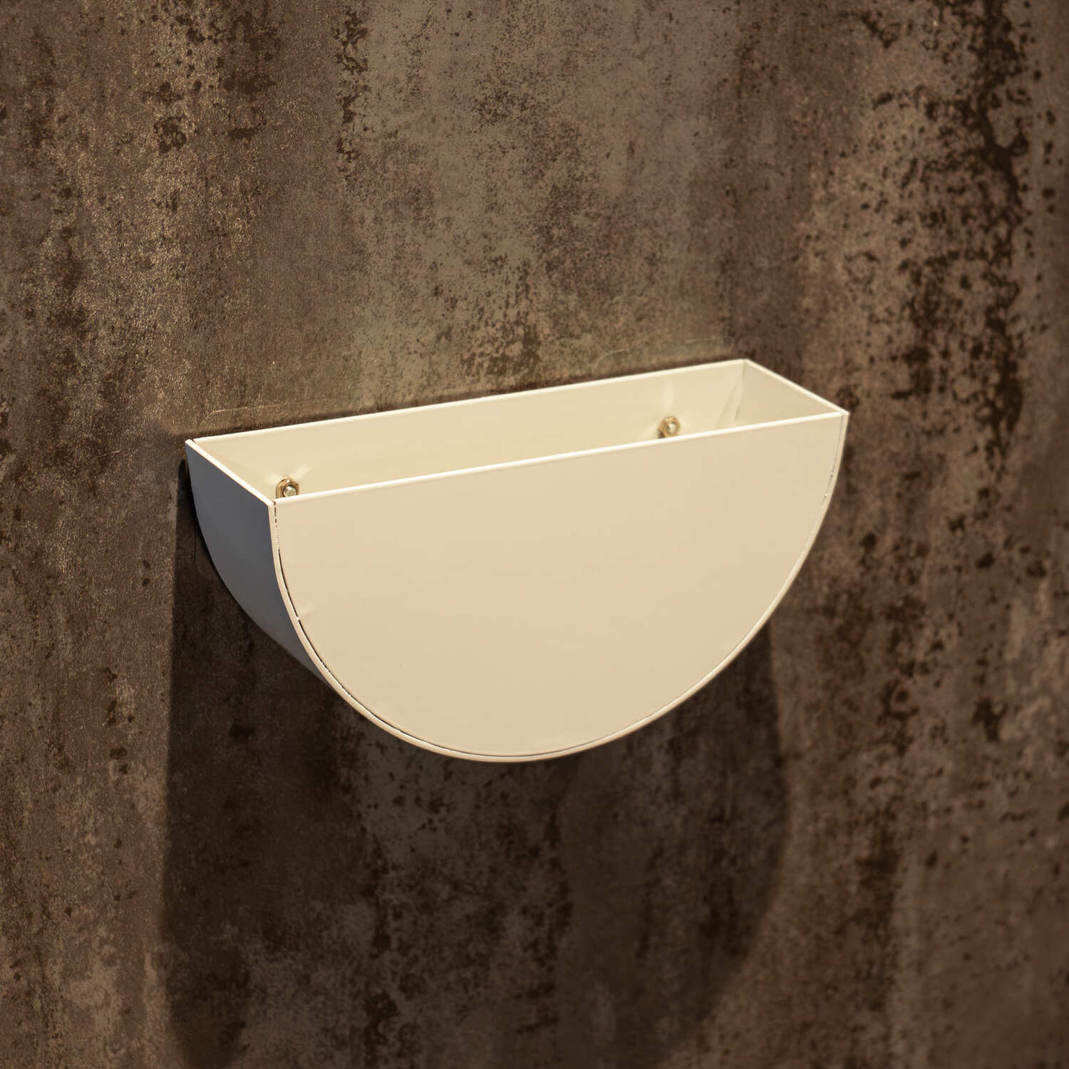 Bellamy Indoor or Outdoor Wall Mount Semi-Circular Half Moon Planter - Image 14
