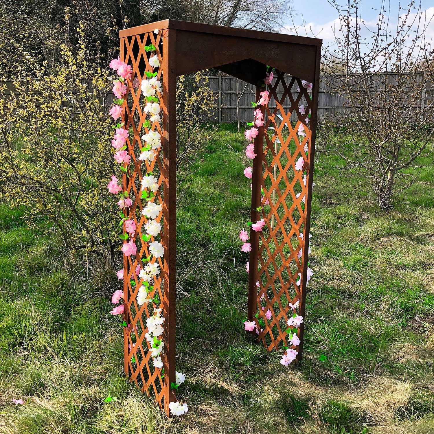 Bellamy Rustic Steel Garden Arbour & Archway - Image 5