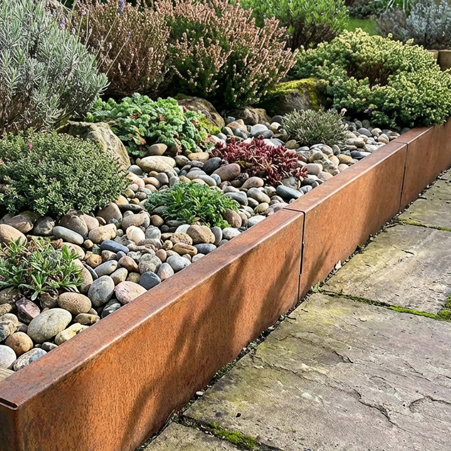 Bellamy Rustic Steel Retaining Wall Sections (2 Heights Available) - Image 3
