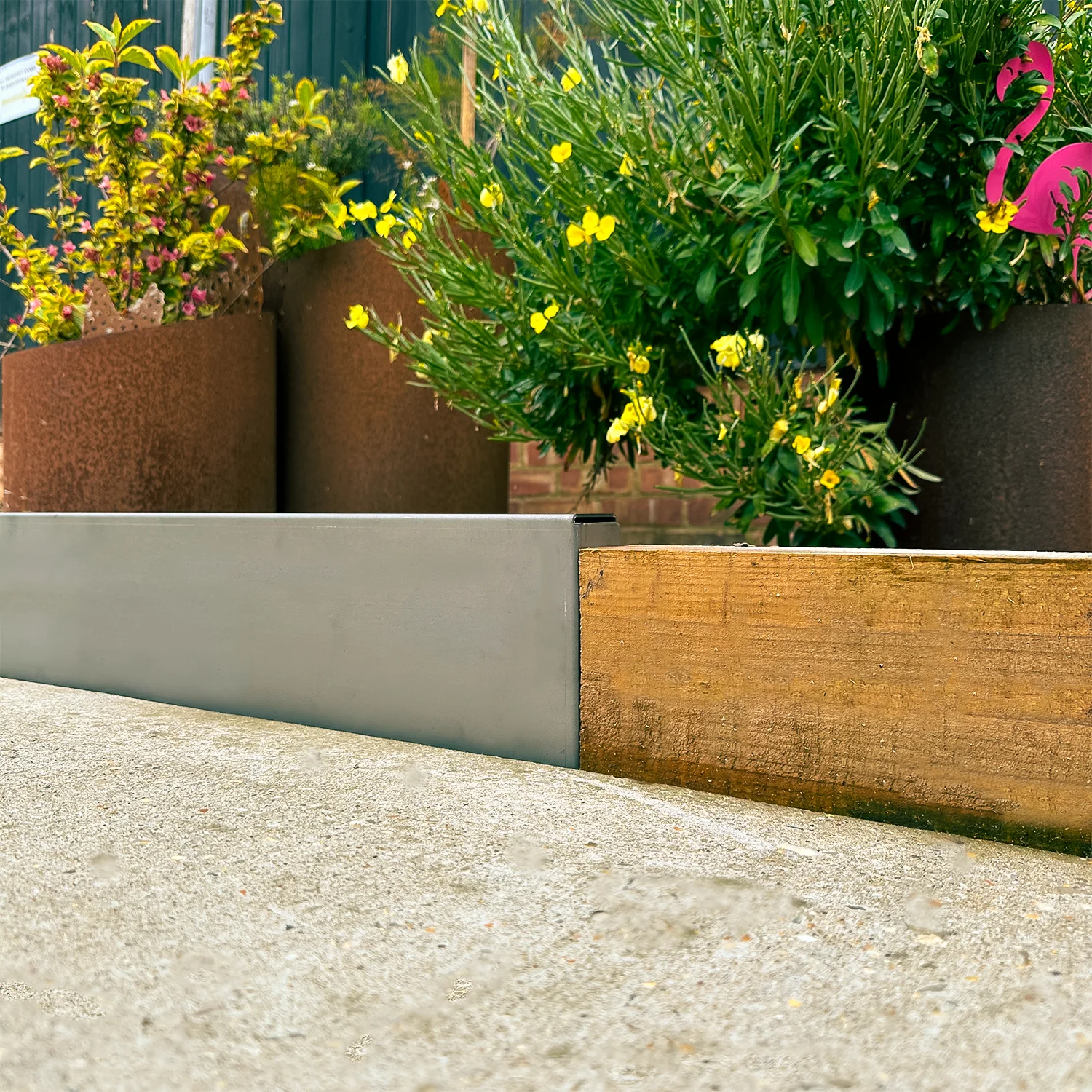 Bellamy Rustic Steel Retaining Wall Sections (2 Heights Available) - Image 8