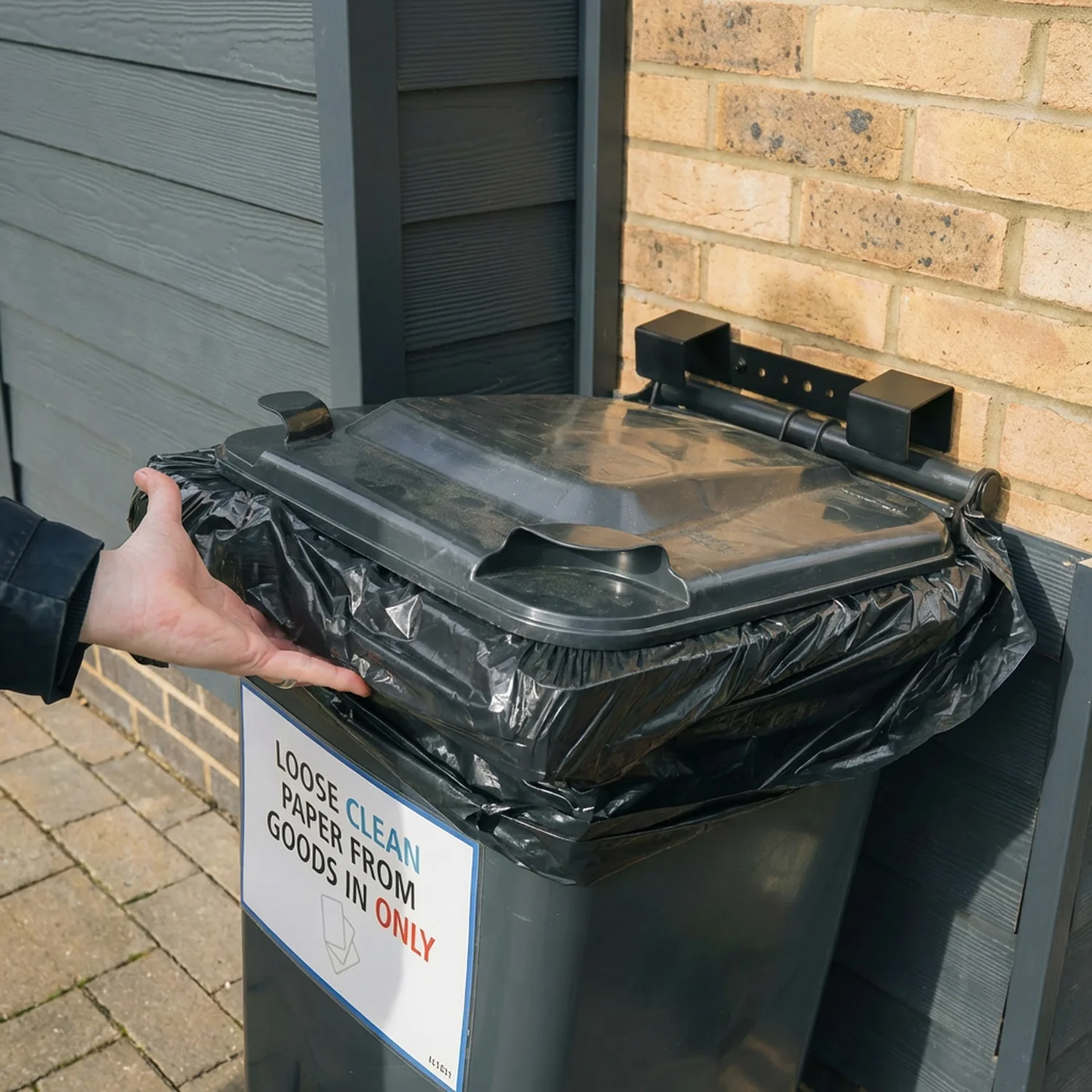 Bellamy Wheelie Bin Wall Mount Security & Stability Bracket - Image 6