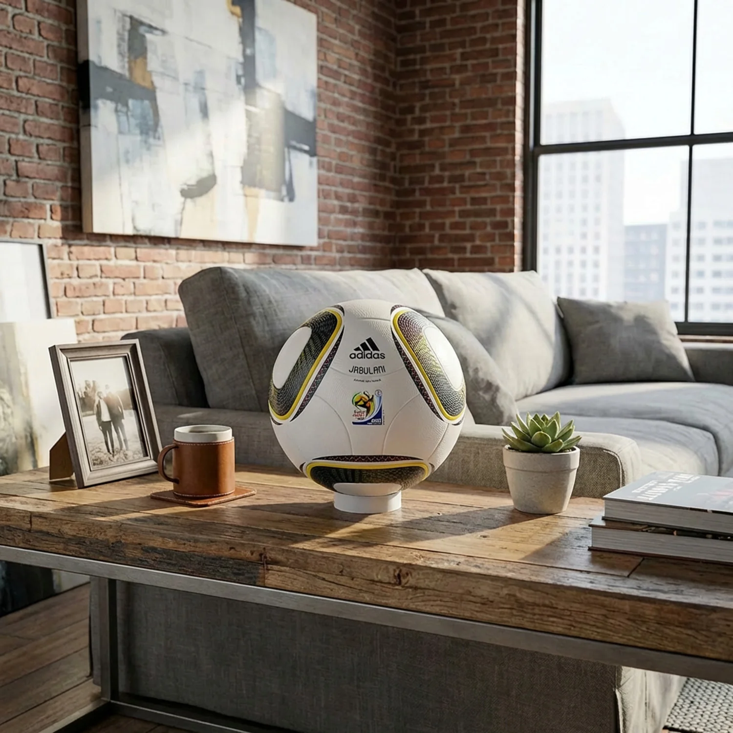 BlackSteel™ 3D-Printed Desktop Basketball & Football Micro Display Stand