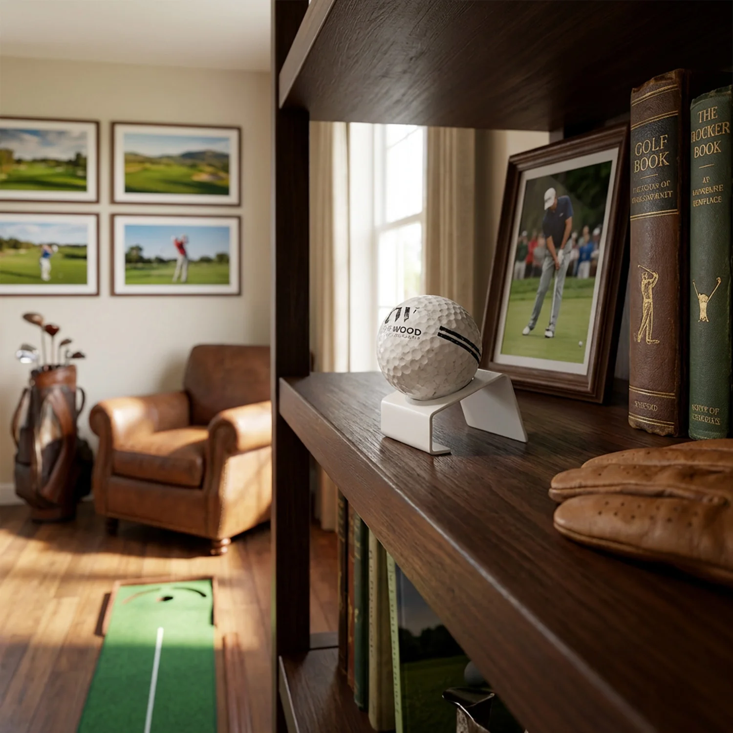 BlackSteel™ Desktop Golf Ball Display Stand - Image 3