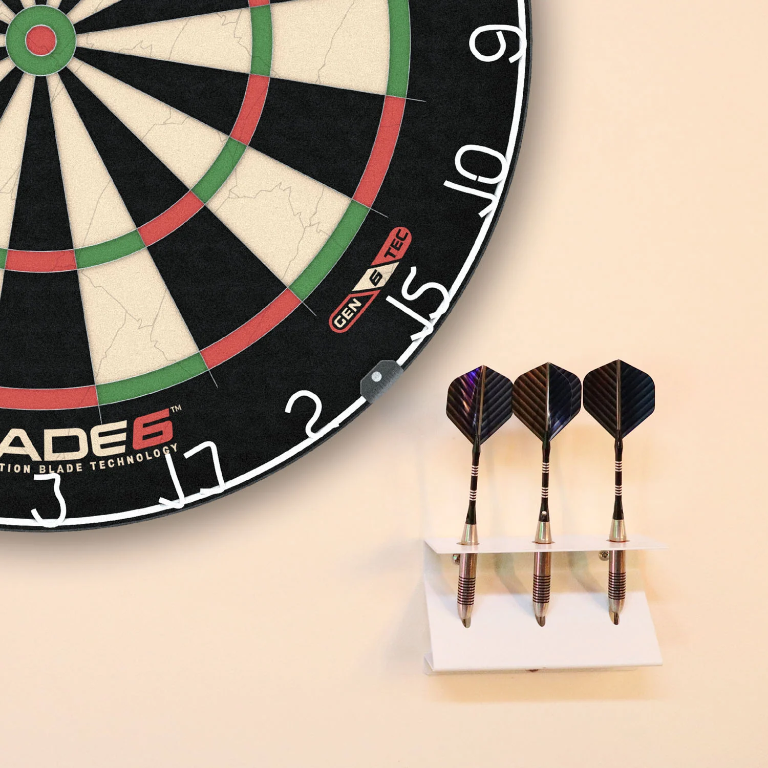BlackSteel™ Wall Mount 3-Slot Darts Holder - Image 13