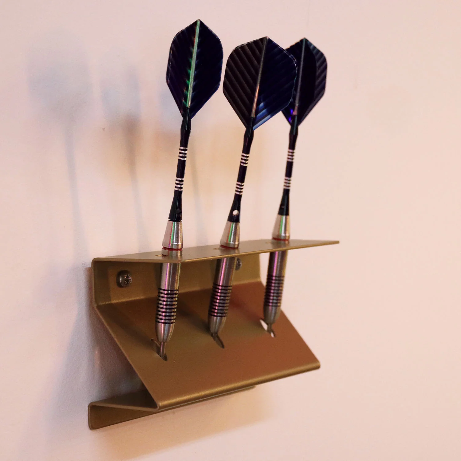 BlackSteel™ Wall Mount 3-Slot Darts Holder - Image 3