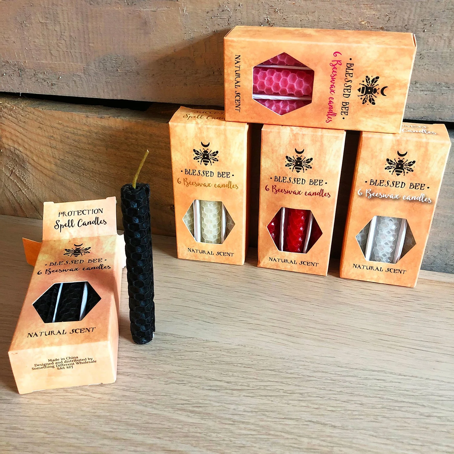 Blessed Bee Beeswax Spell Candles - Image 4