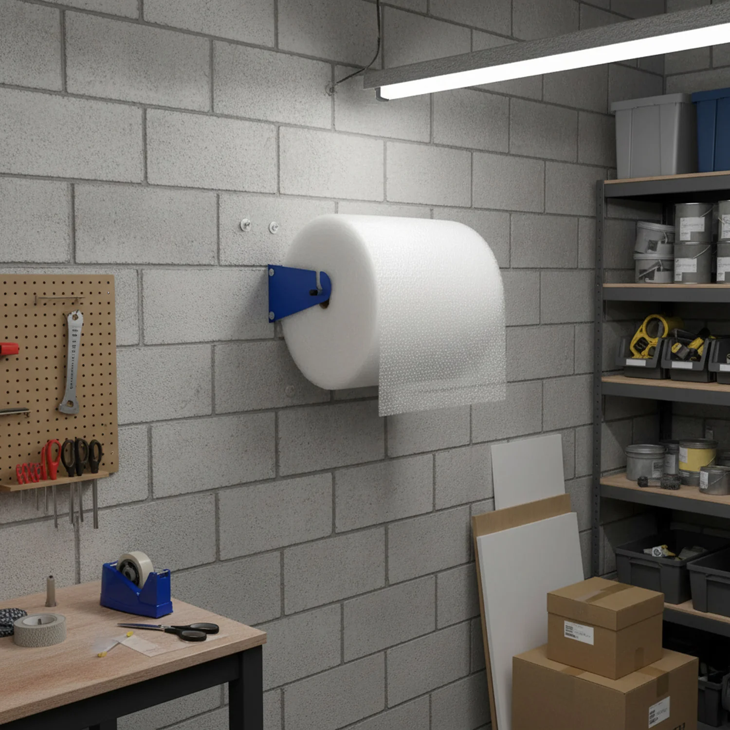 MegaMaxx UK™ Wall Mounted Bubble Wrap Dispenser - Image 5