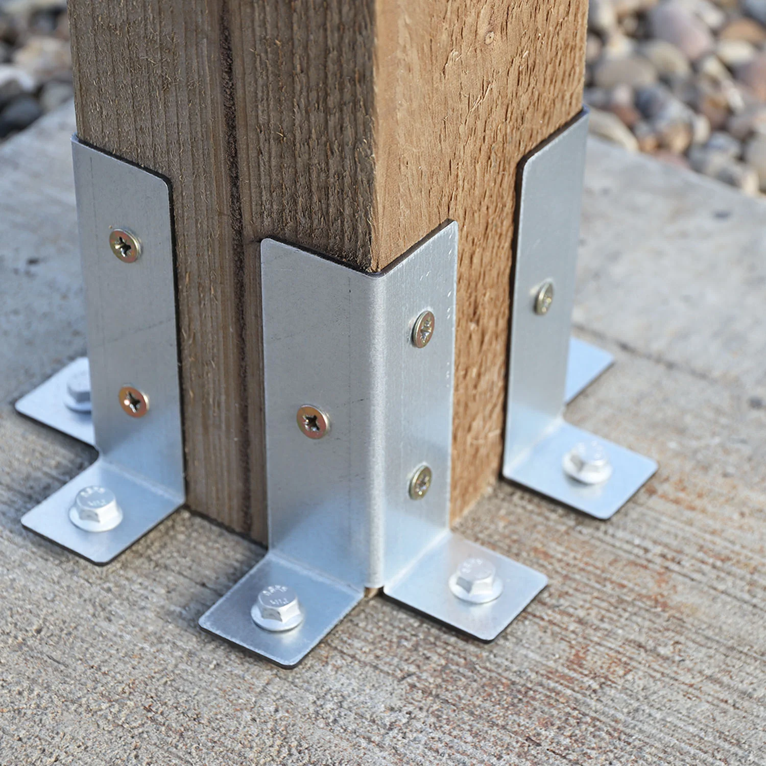 FenceEasy™ Universal Fence Post Post-to-Floor Fixing Bracket - Image 11