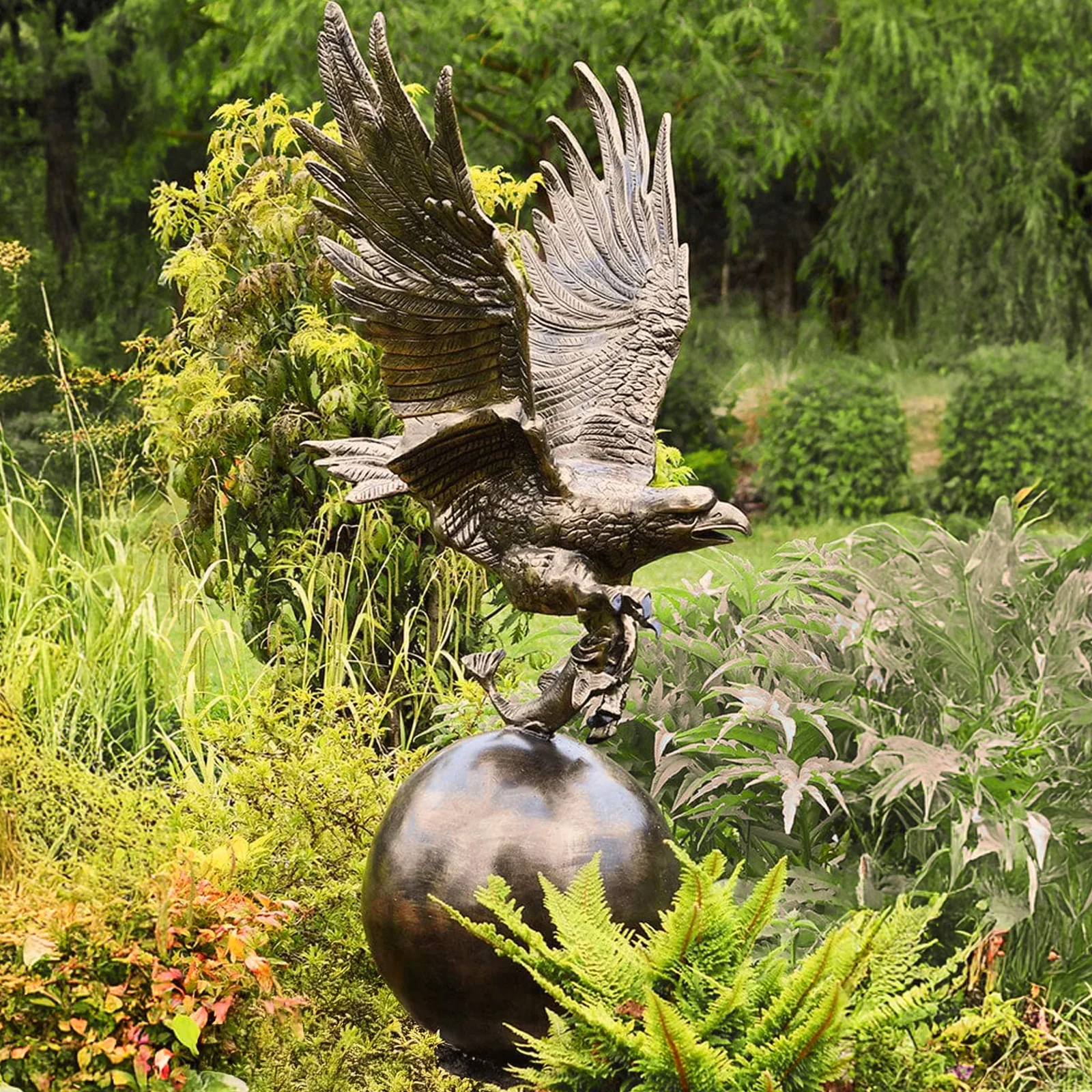 Fergus McArthur Bronze Eagle Statue - Image 3