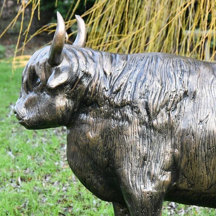 Fergus McArthur Highland Cow Bronze Effect Sculpture - Image 6