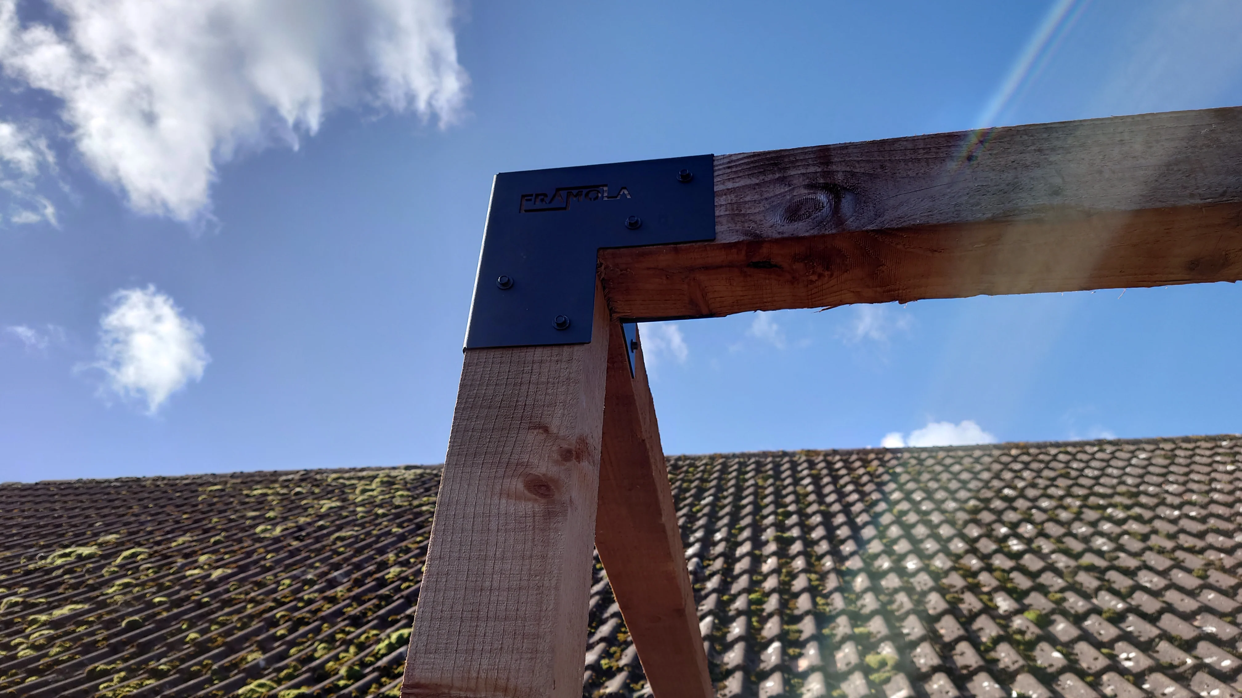 Framola™ Attached 3 Bay Pergola Construction Bracket Kit "F" - Image 3