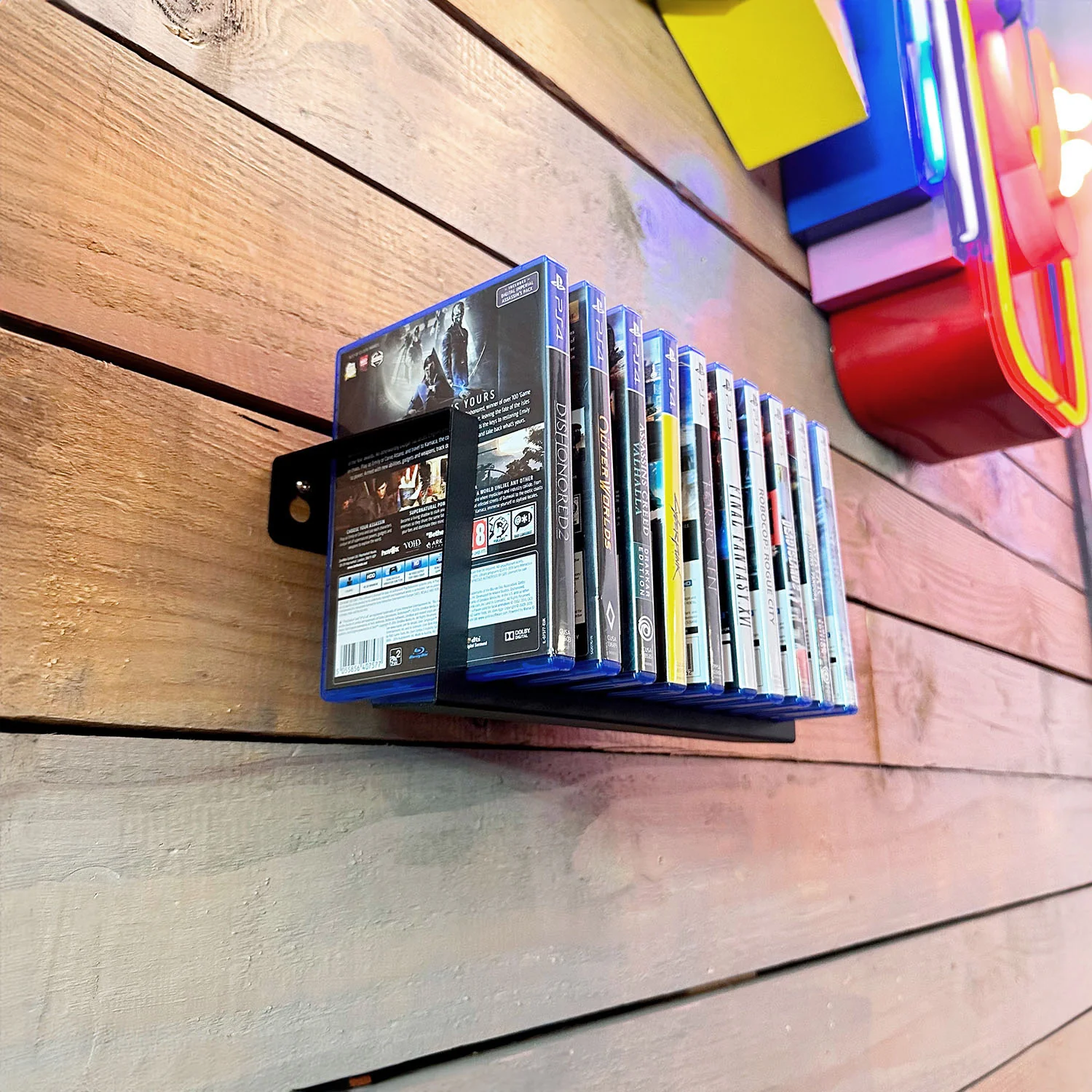 GameShieldz™ Wall Mount Vertical Video Games Storage Rack - Image 8