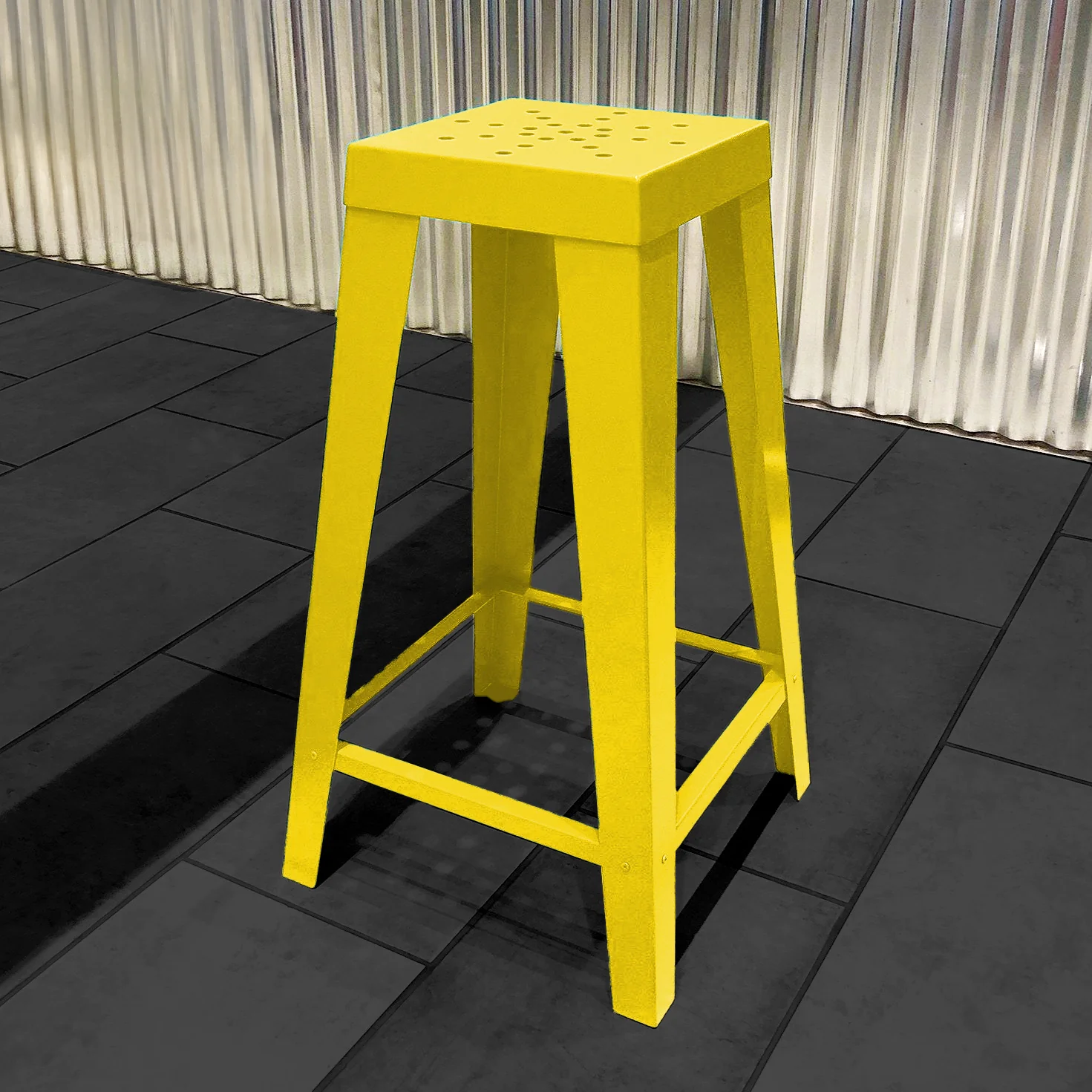 Industrial-Style Steel Modern Trendy Bar Stool - Image 11