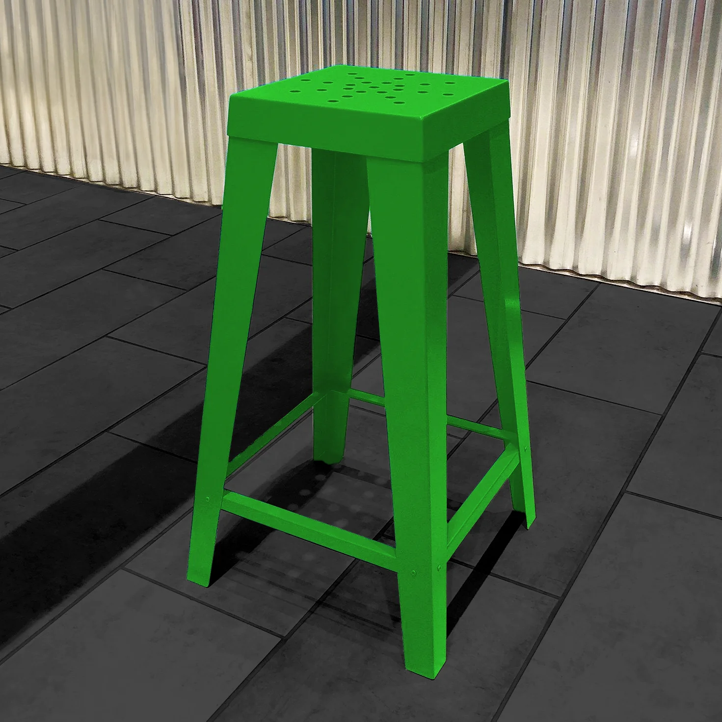 Industrial-Style Steel Modern Trendy Bar Stool - Image 13