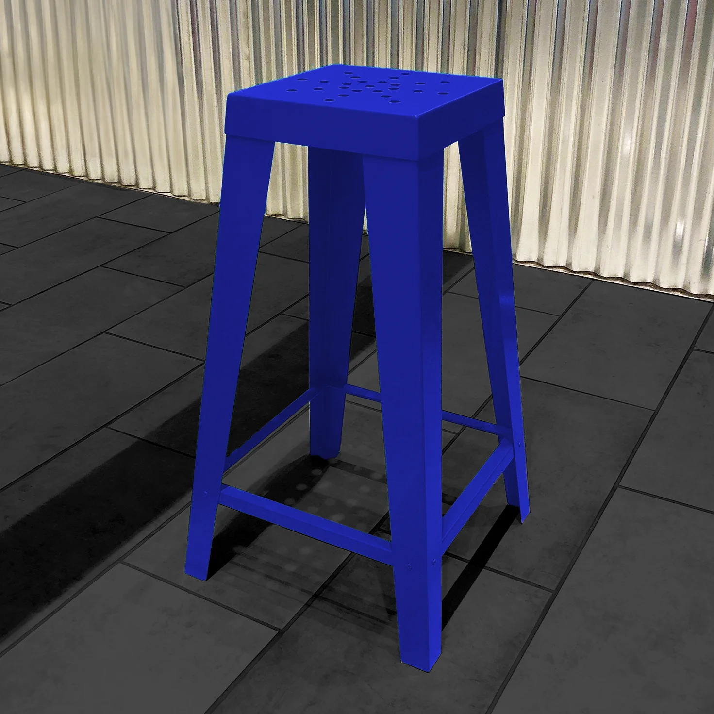 Industrial-Style Steel Modern Trendy Bar Stool - Image 14