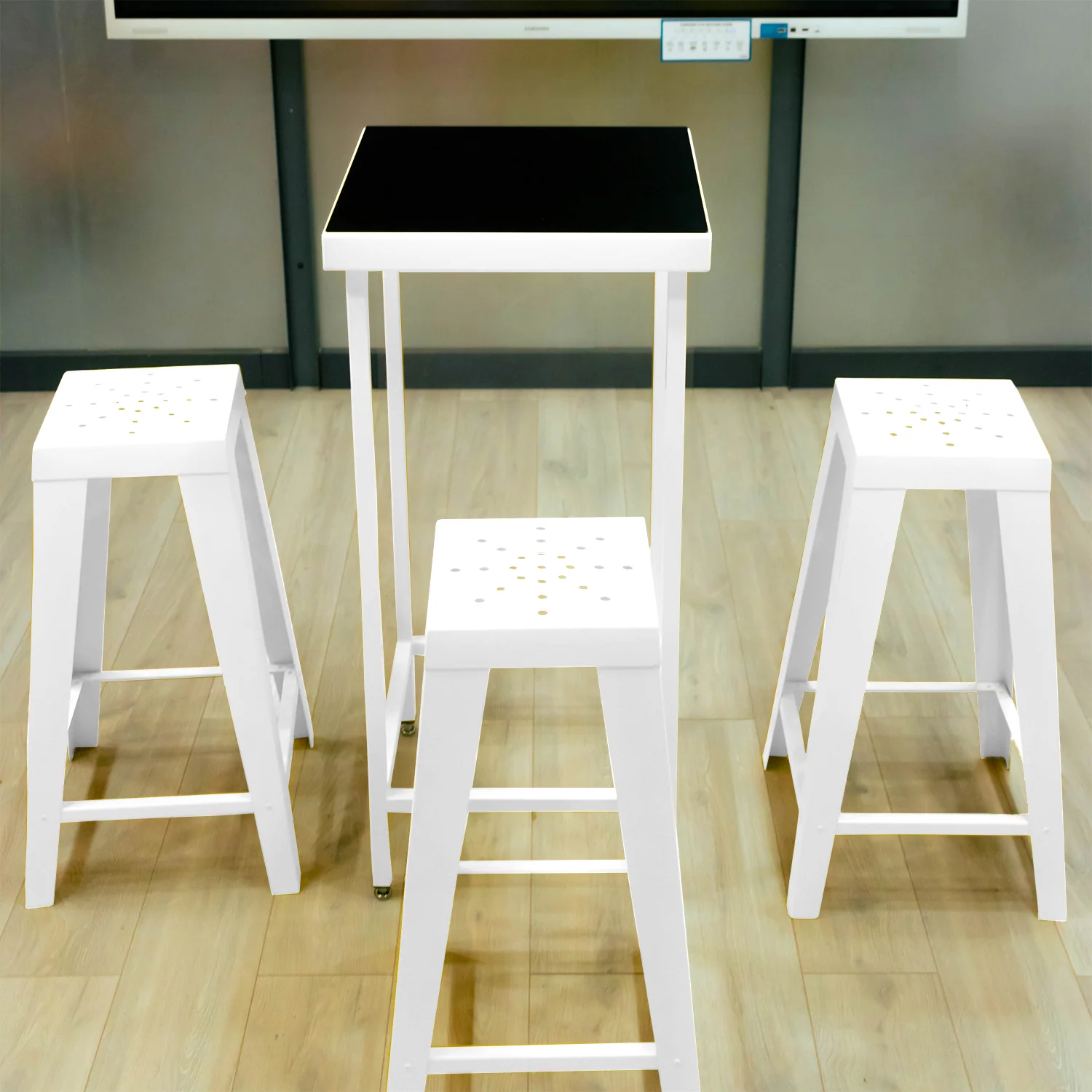 Industrial-Style Steel Bar Height Table (11 Colours Available) - Image 14