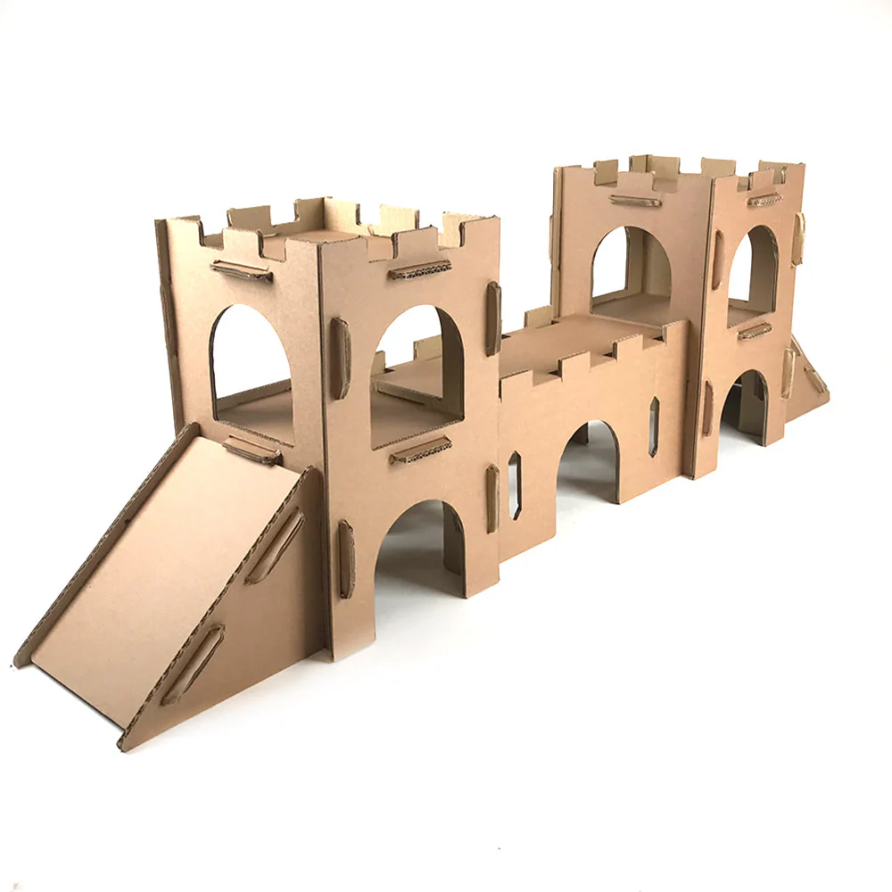 Jake's Farm Yard Cardboard Castle For Small Animals - Guinea Pigs, Rats, Hamsters etc. - Image 4