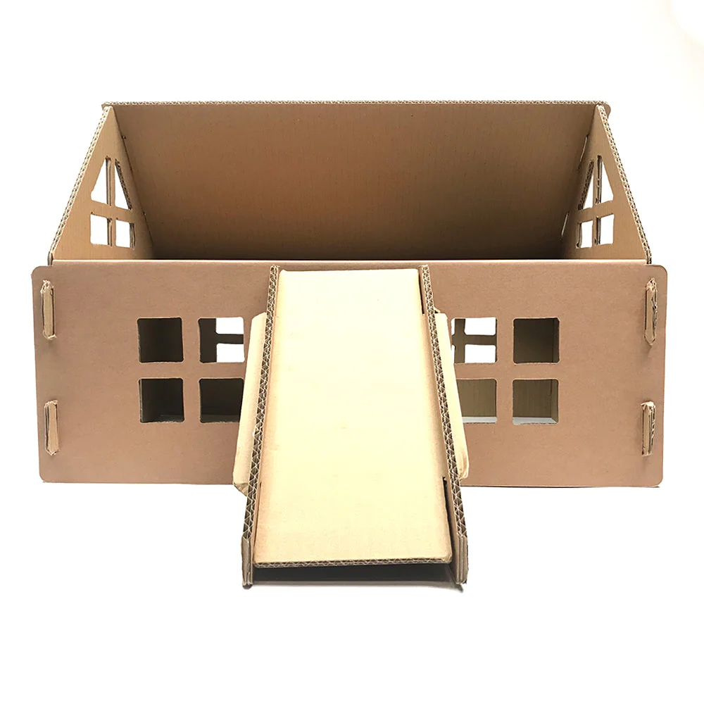 Jake's Farm Yard Cardboard Small Animal House - For Rabbits, Guinea Pigs Etc. - Image 8