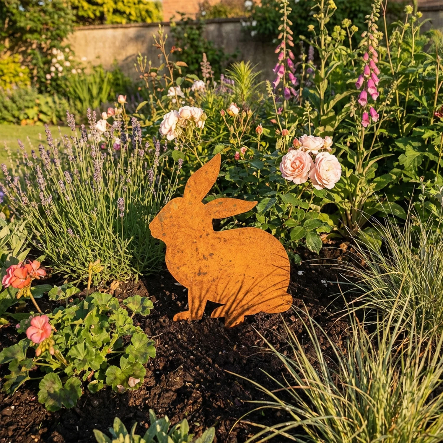 Bellamy Rustic Steel Rabbit Ornament - Image 4