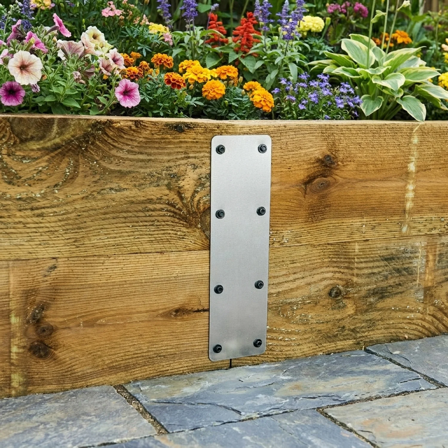 Jumbo 2-Tier Straight Flat Railway Sleeper Joining Brackets - Image 5
