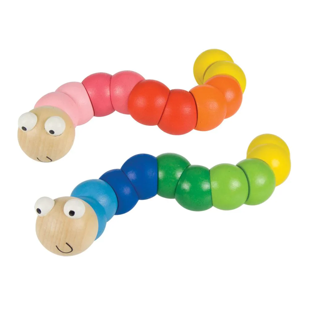 Kids Retro Wooden Wiggly Worms - Image 4