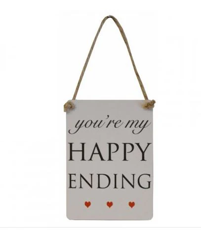 "You're My Happy Ending" Small Metal Sign - Image 2