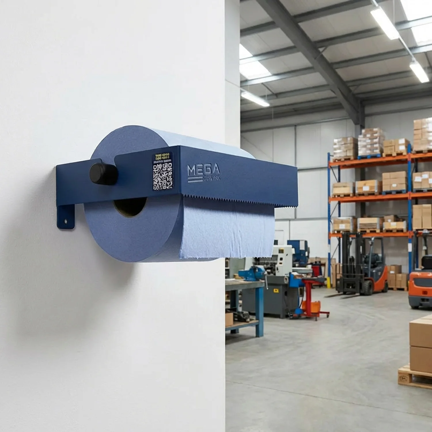 MegaMaxx UK™ Tear-Away Blue Roll Holder & Dispenser - Image 9