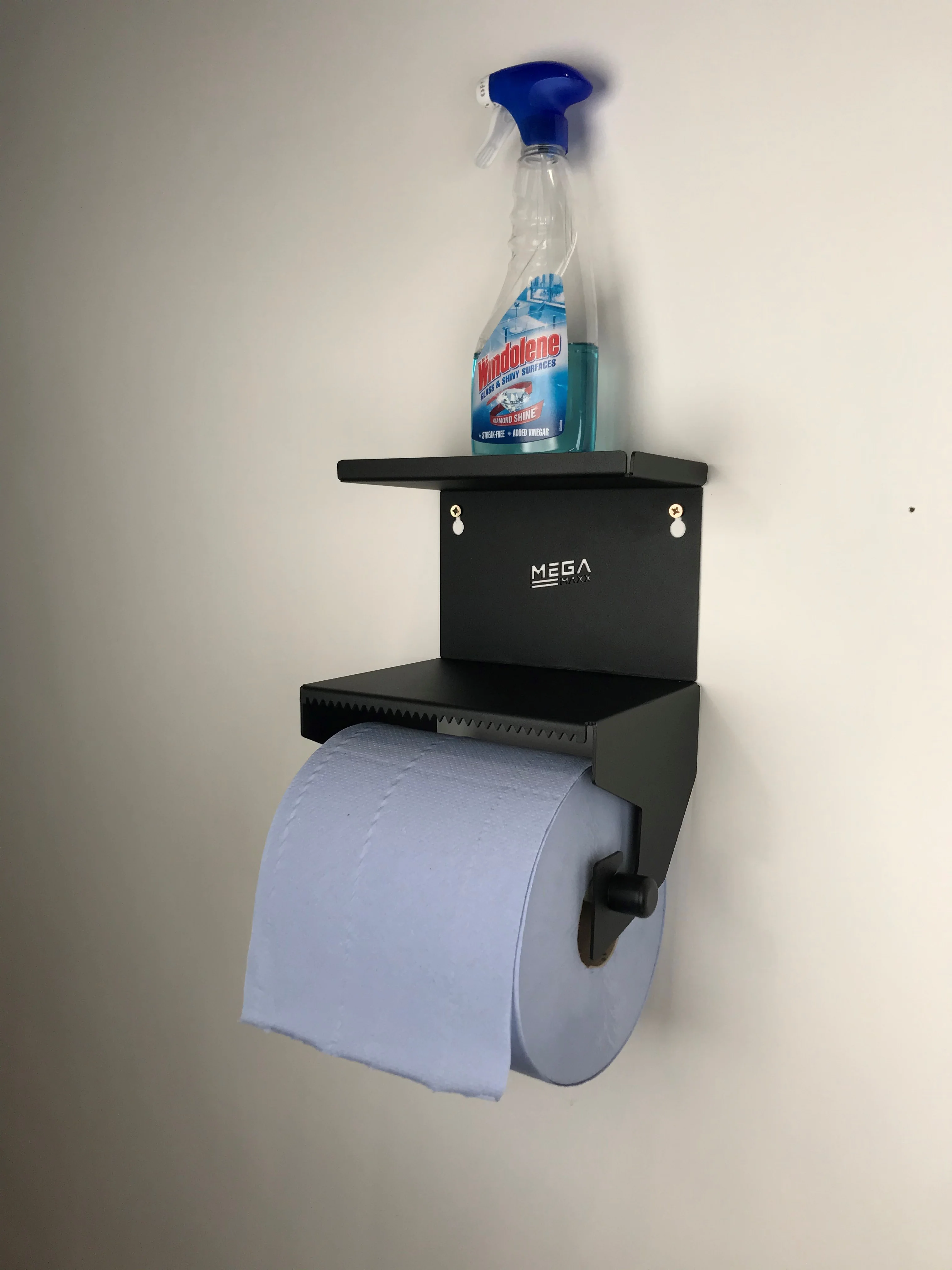 MegaMaxx UK™ Tear-Away Blue Roll Holder Storage Unit - Image 6