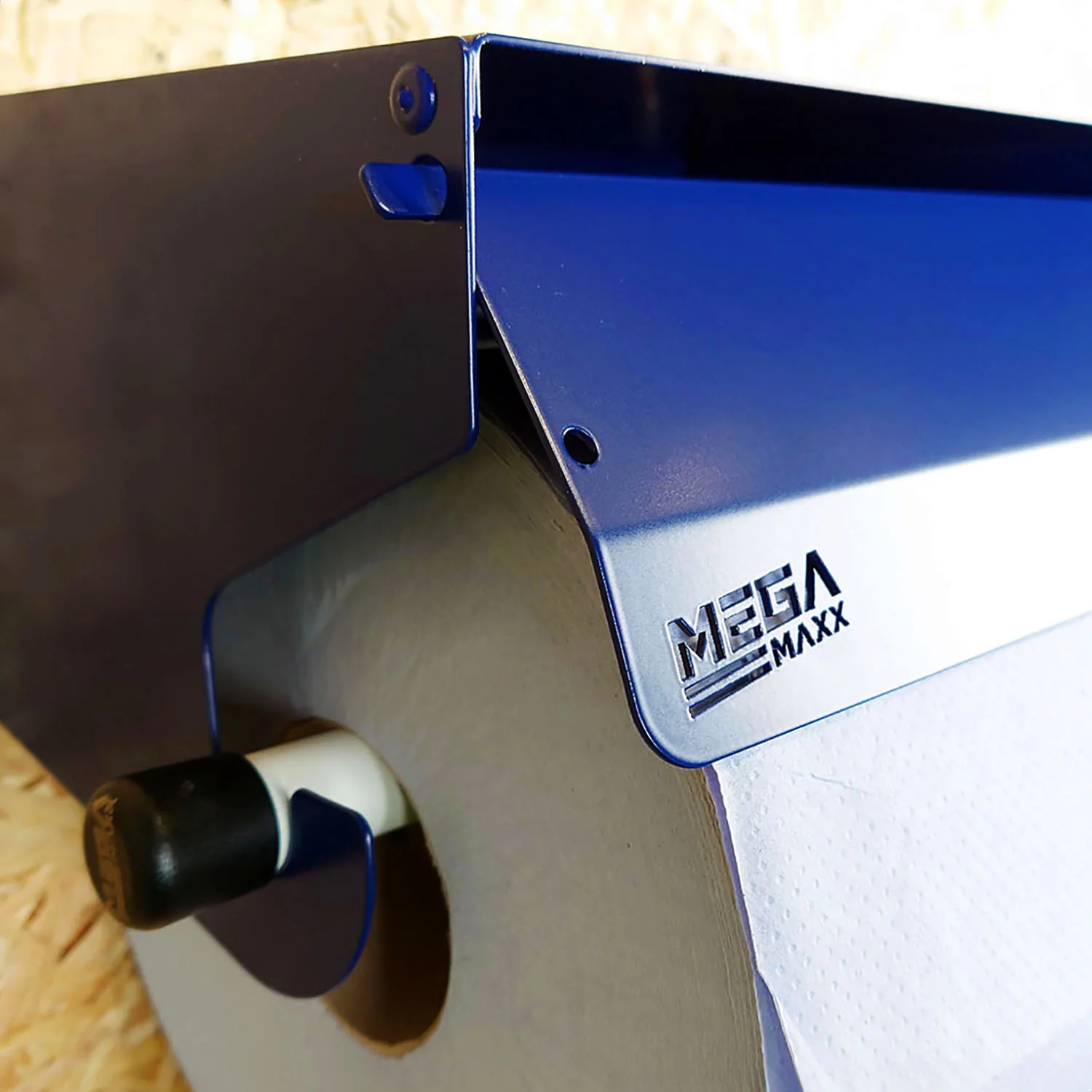 MegaMaxx UK™ Premium All-in-One Blue Roll Holder with Shelf - Image 9