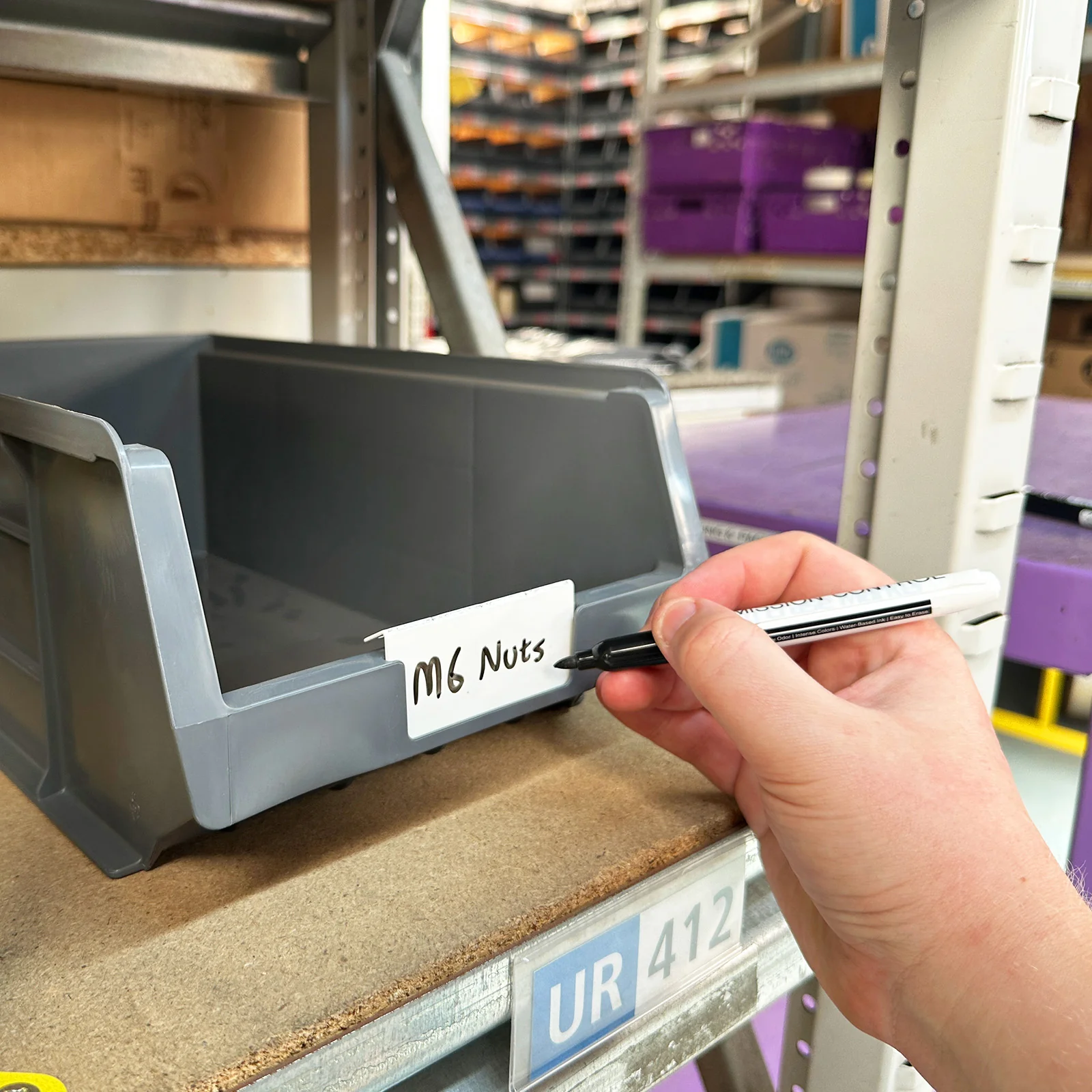 MegaMaxx UK™ XL4 Box & Plastic Parts Bin Steel Labels - Image 7