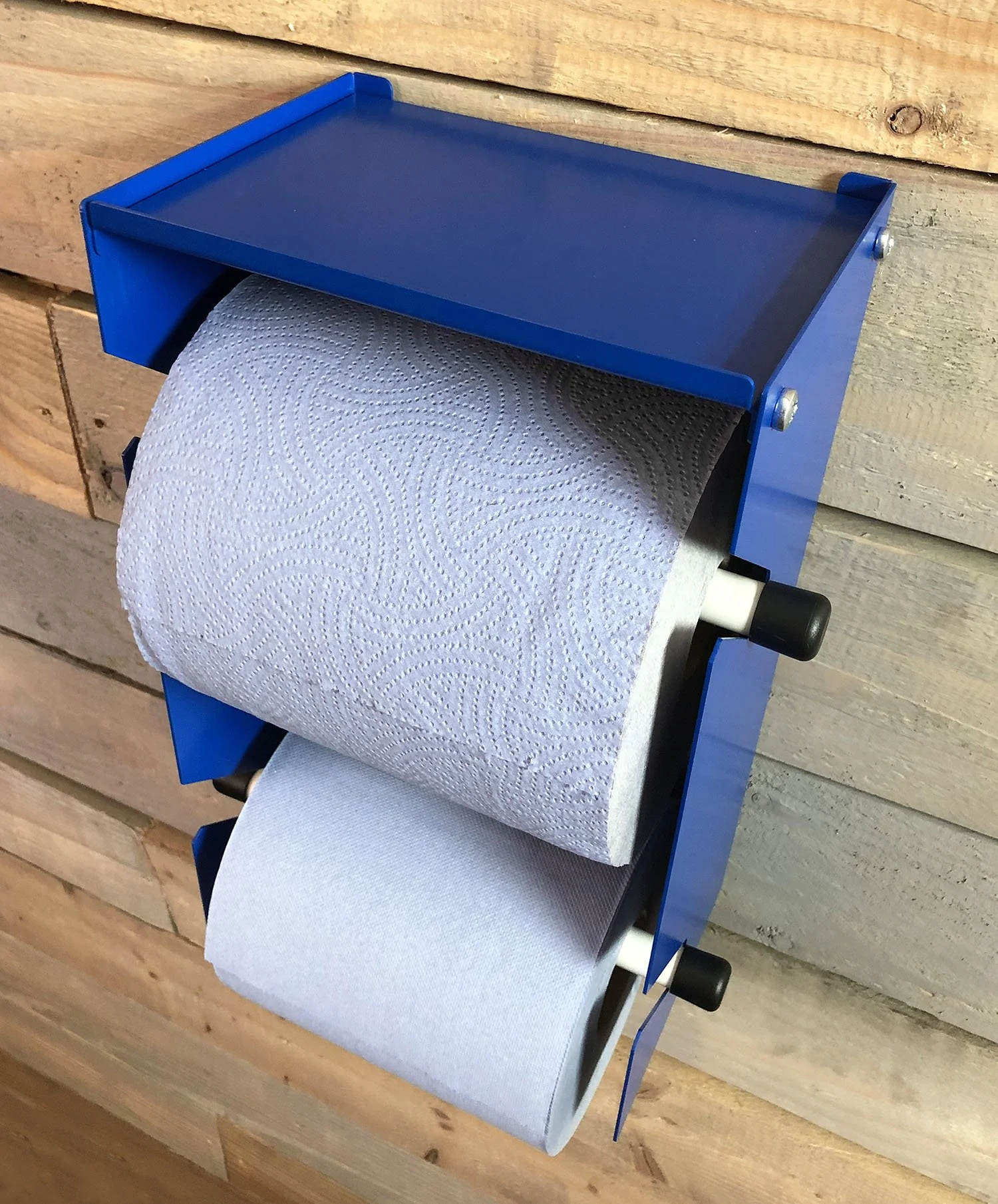 MegaMaxx UK™ Vertical Dual Blue Roll Holder - Image 8