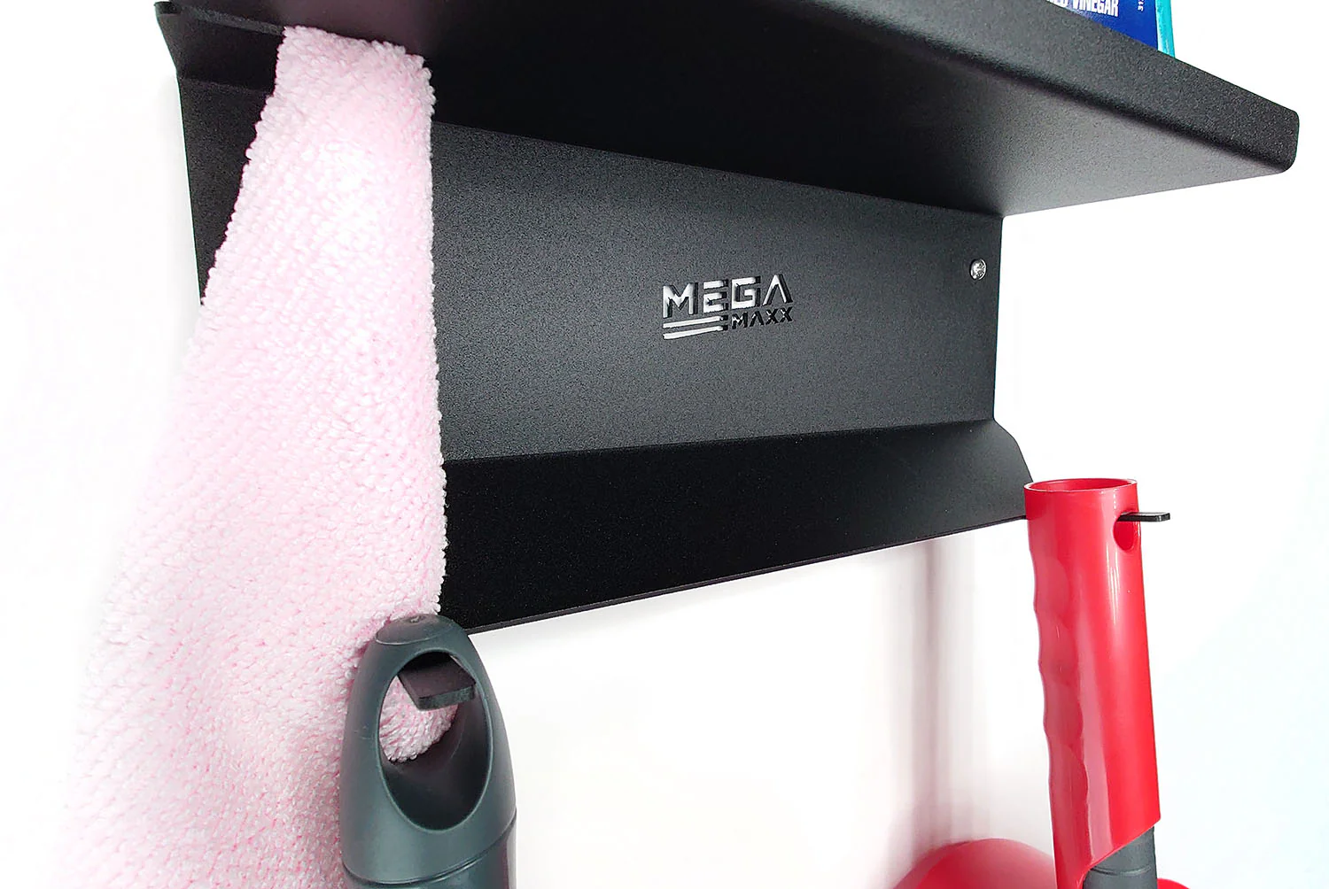 MegaMaxx UK™ Wall Mount Cleaning Supplies Bracket - Mop, Dustpan, Brush & Cloths - Image 10