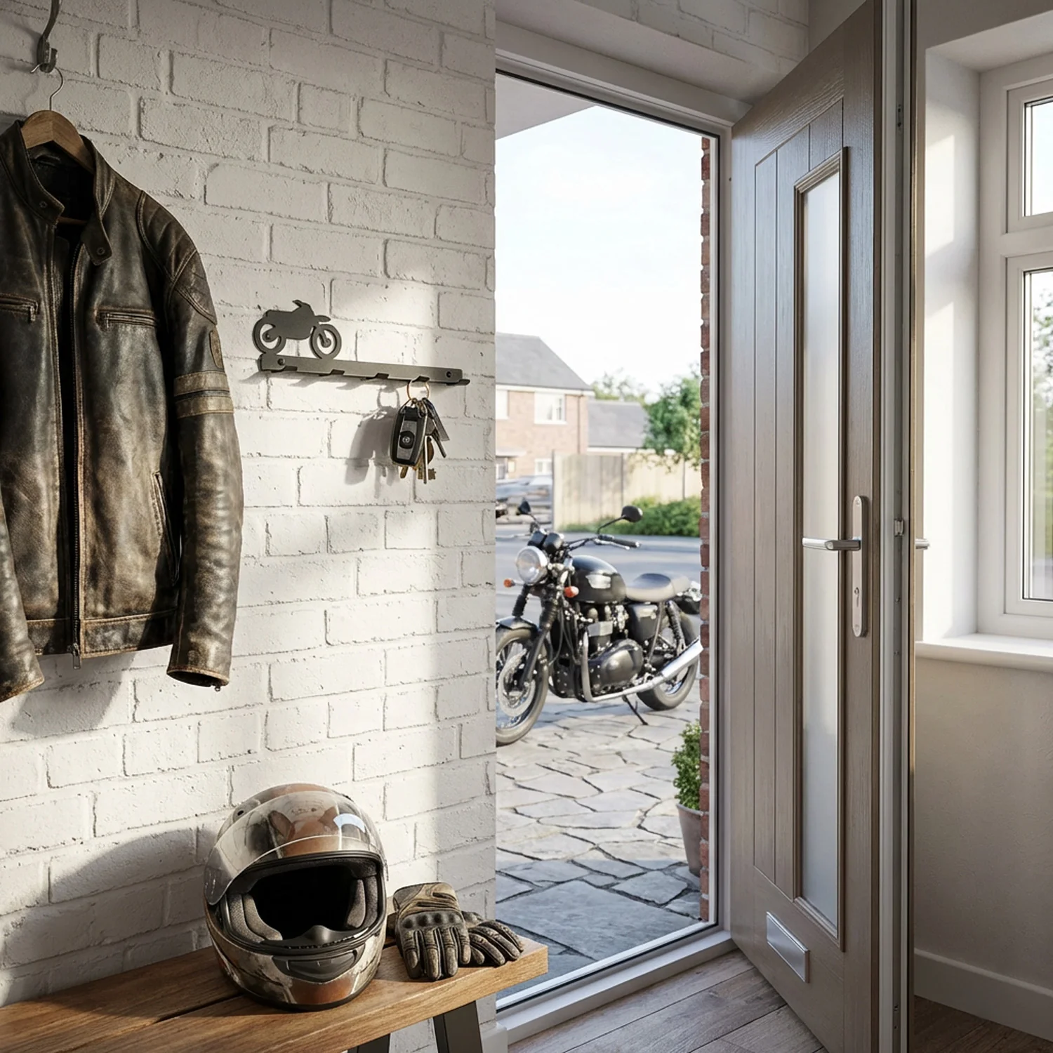 Motorcycle Wall Mount Key Rack - Image 3