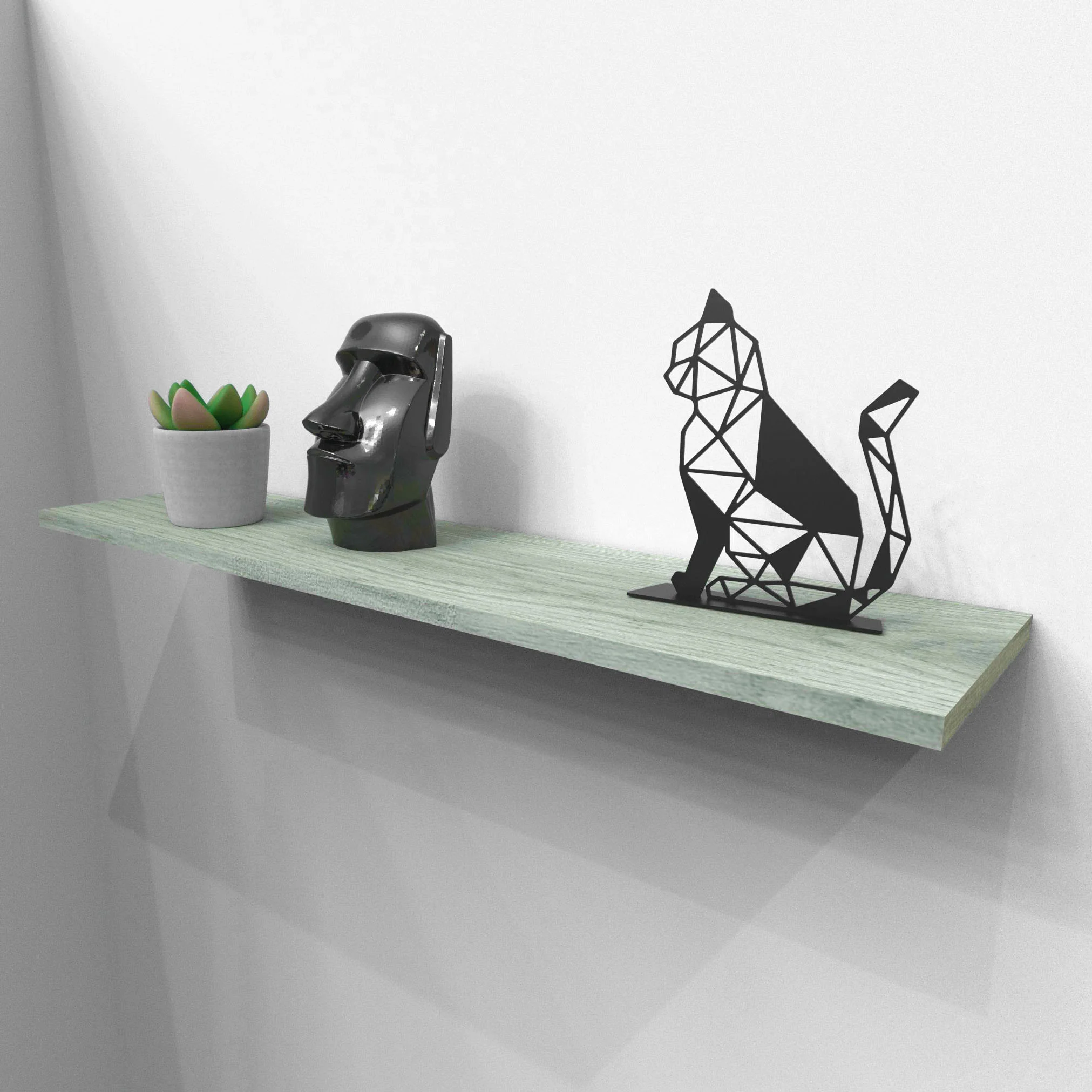 Okunaii™ Geometric Metal Cat Ornament - Image 6