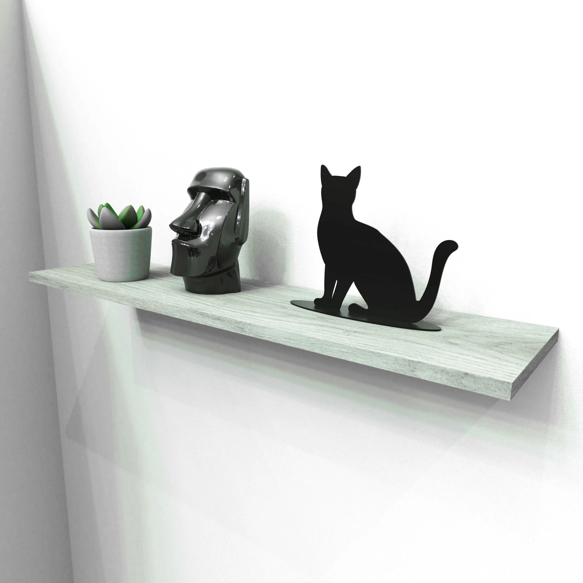 Okunaii™ Metal Cat Silhouette Ornament - Image 5