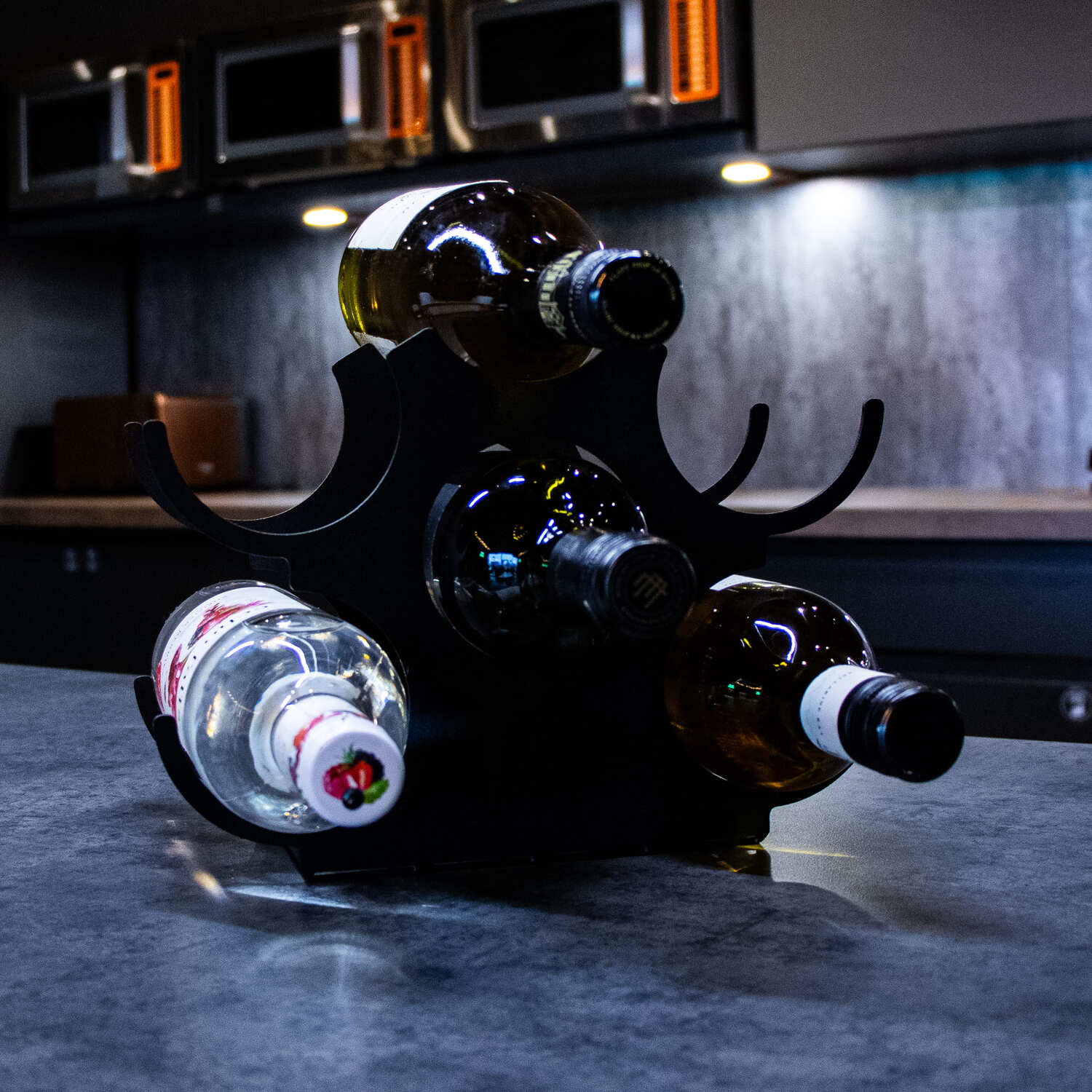 Okunaii™ Slimline Contemporary Countertop 6-Slot Wine Rack - Image 24