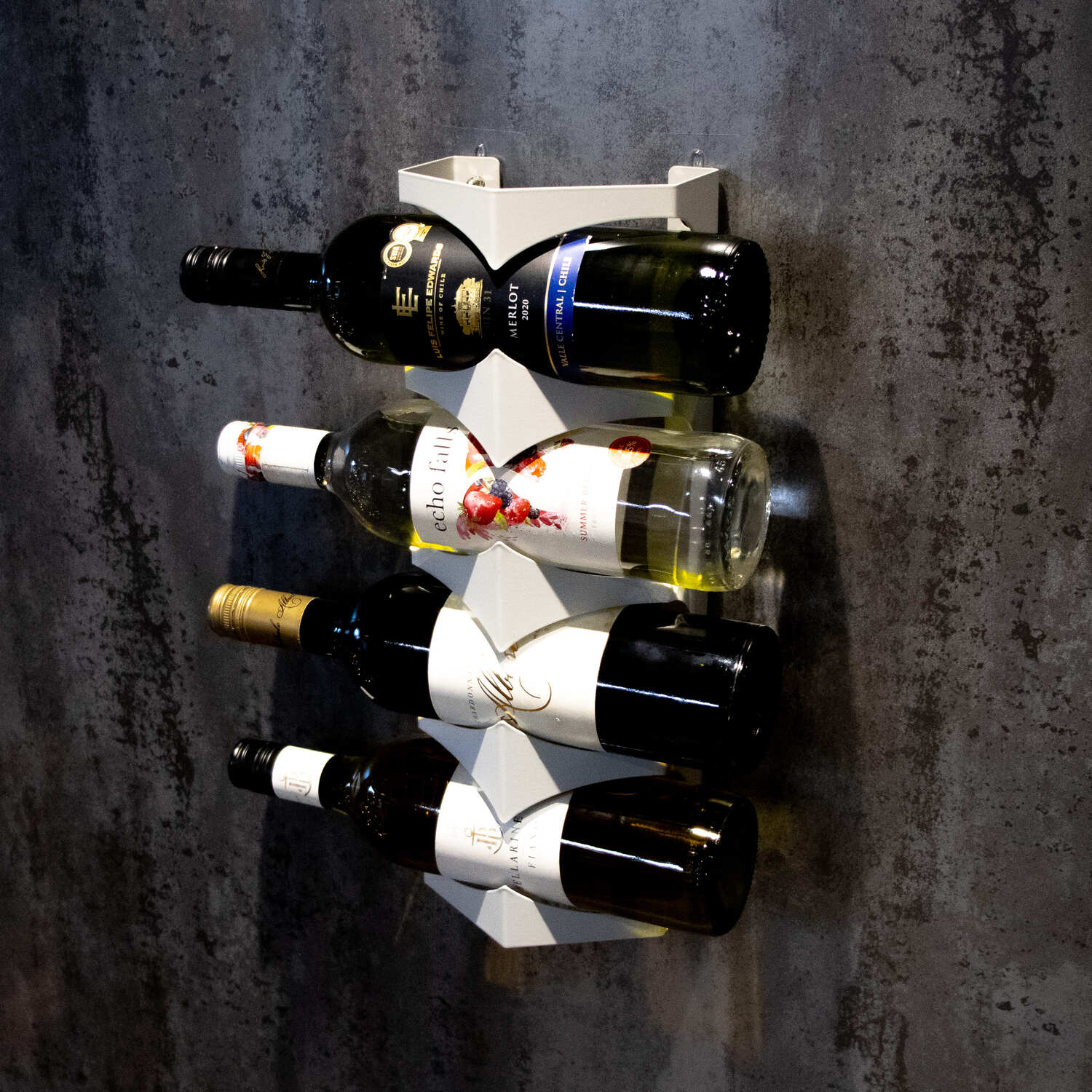 Okunaii™ Wall Mount Contemporary Showcase Wine Rack (4 Bottle Capacity) - Image 5