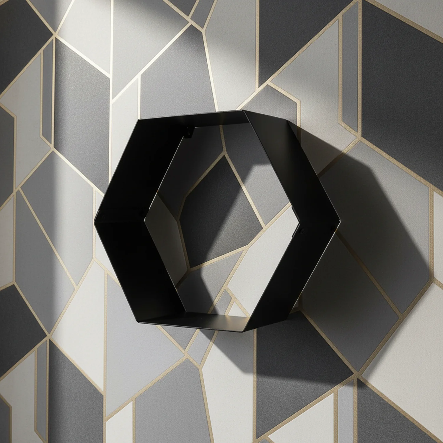 Okunaii™ Wall Mount Hexagonal Shelf - Image 4
