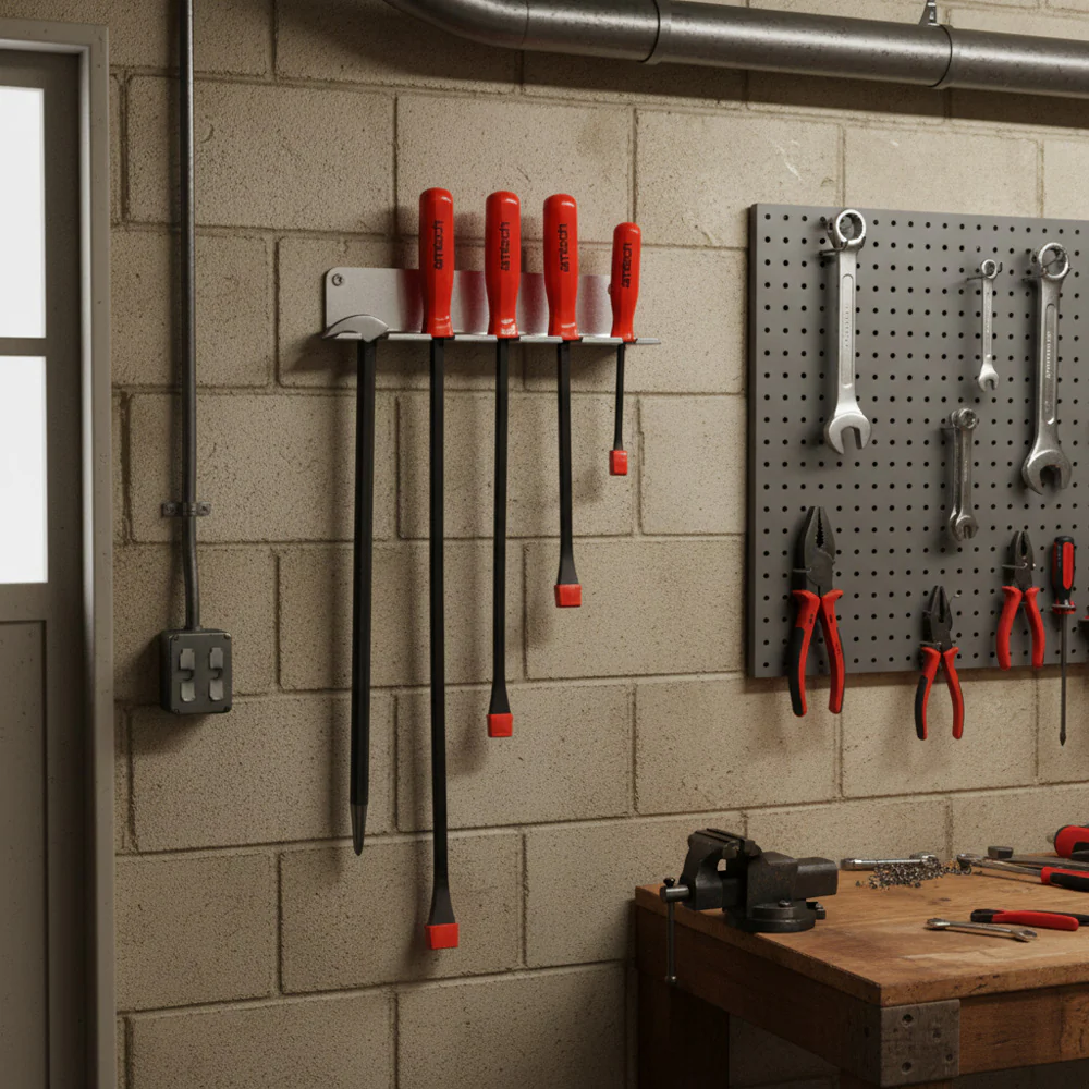 MegaMaxx UK™ Wall Mount Crowbar & Pry Bar Rack - Image 3