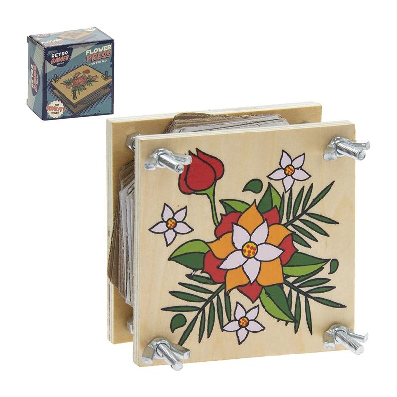 Retro Games Wooden Flower Press - Image 3