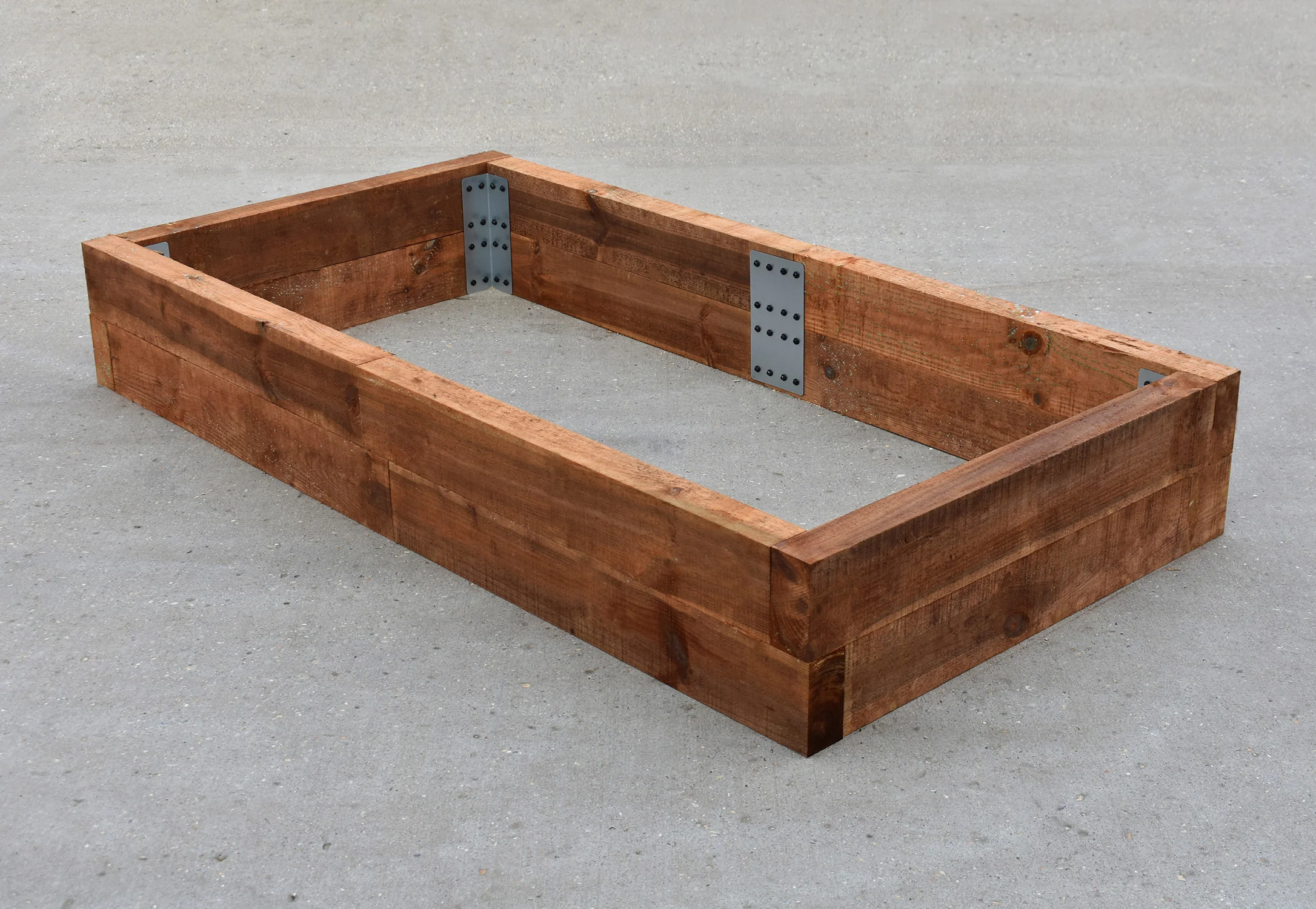 SleeperFit 2-Tier Rectangular Railway Sleeper Planter & Vegetable Patch Installation Kit - Image 9