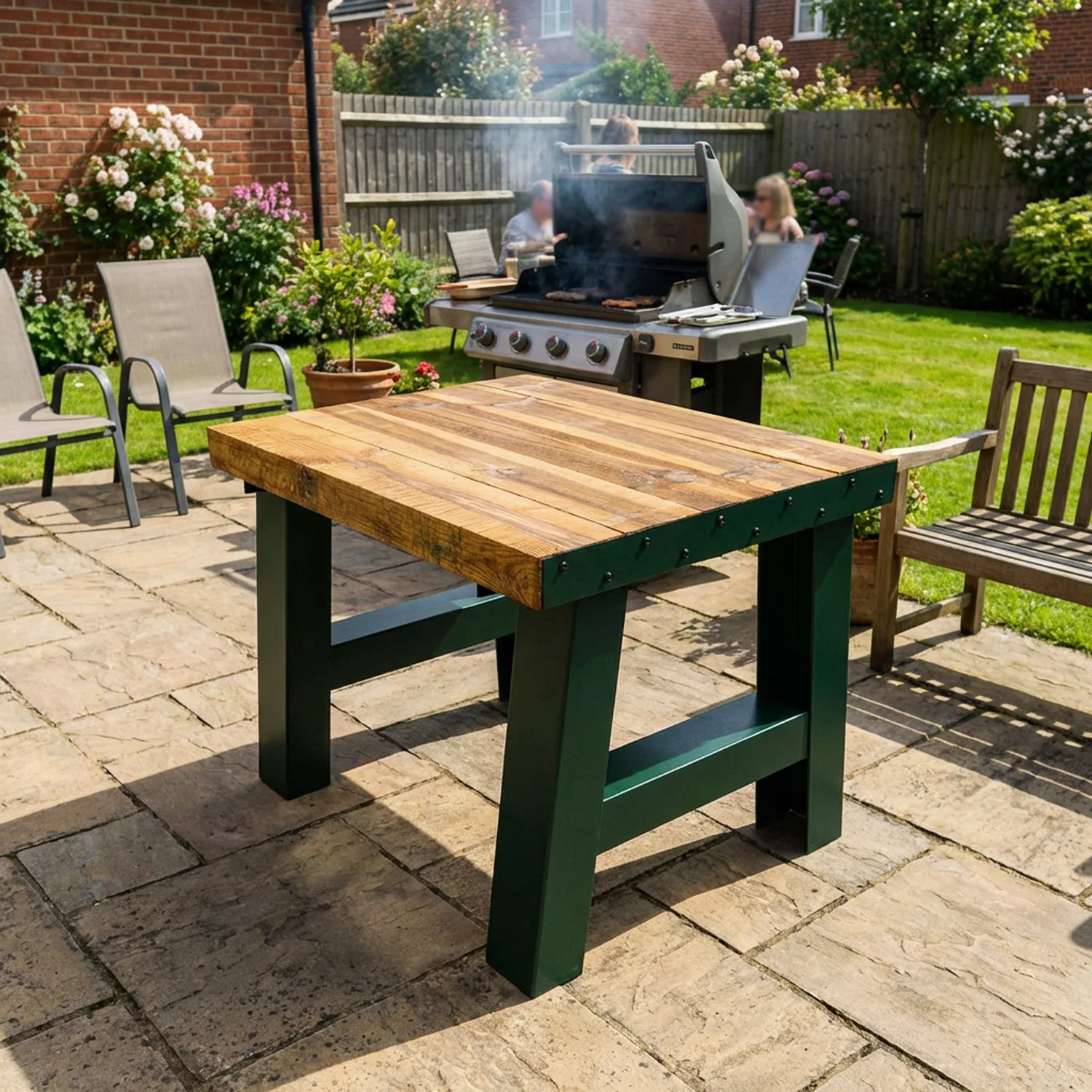 SleeperFit LightGauge Outdoor & Garden Timber Railway Sleeper Table - Image 16