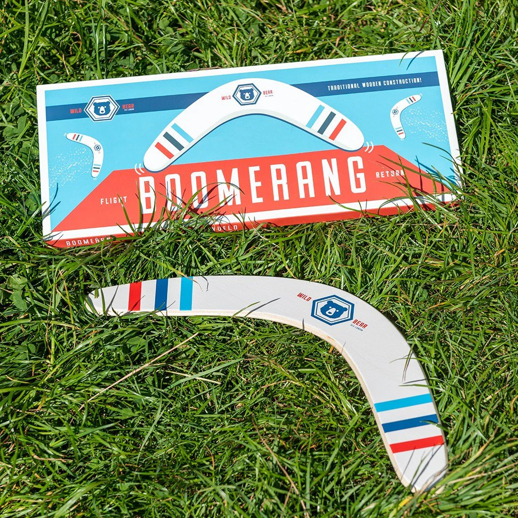 Traditional Wooden Boomerang Toy - Image 2